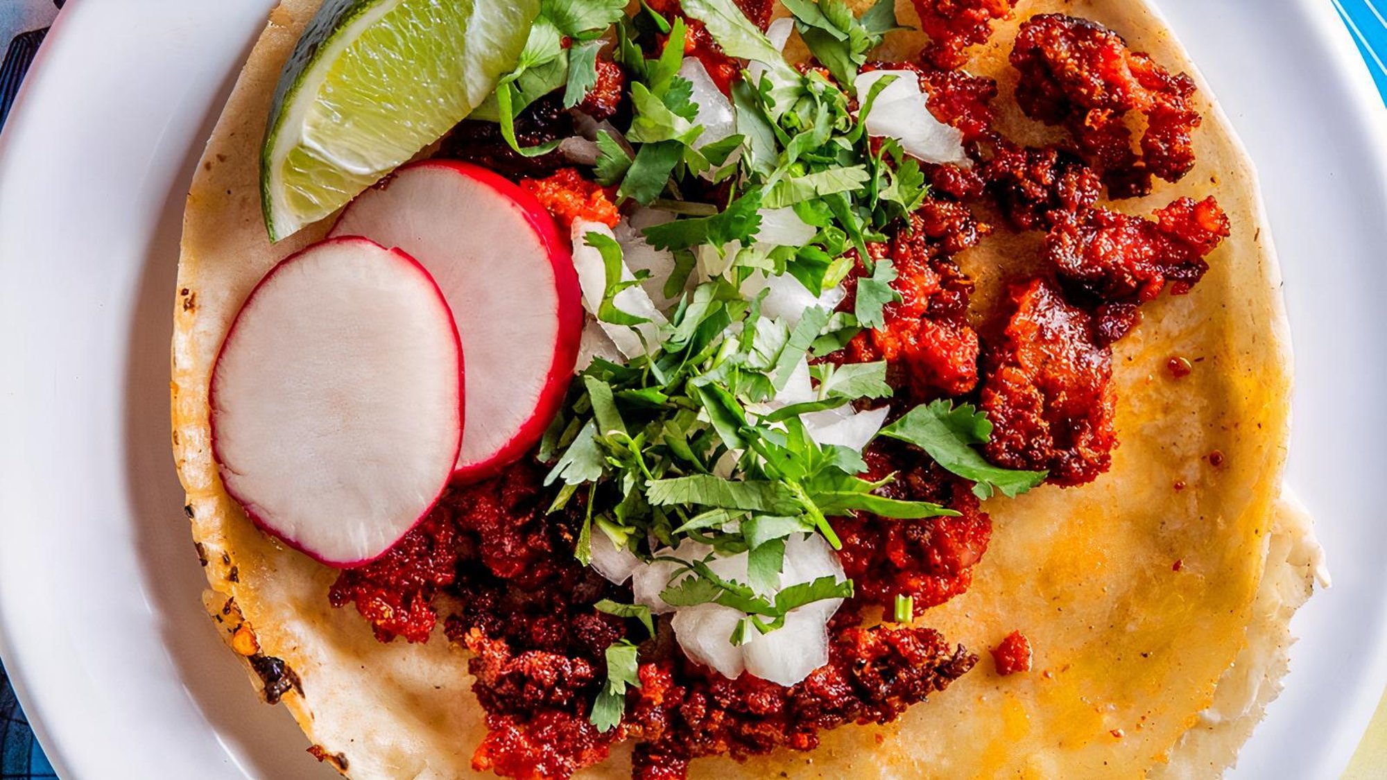 Chorizo Taco (Handmade tortillas)