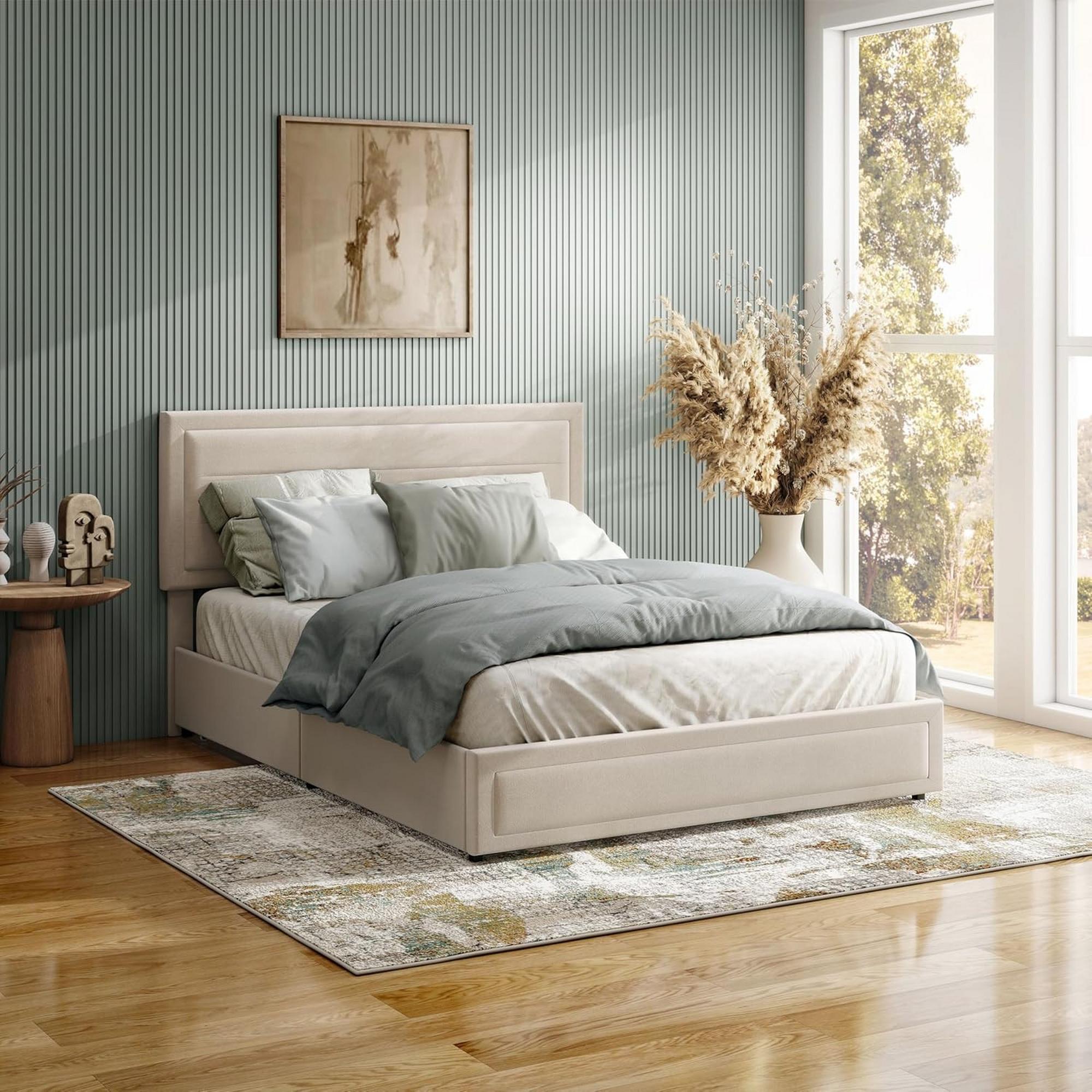 Full Lunaris Bed - Ivory