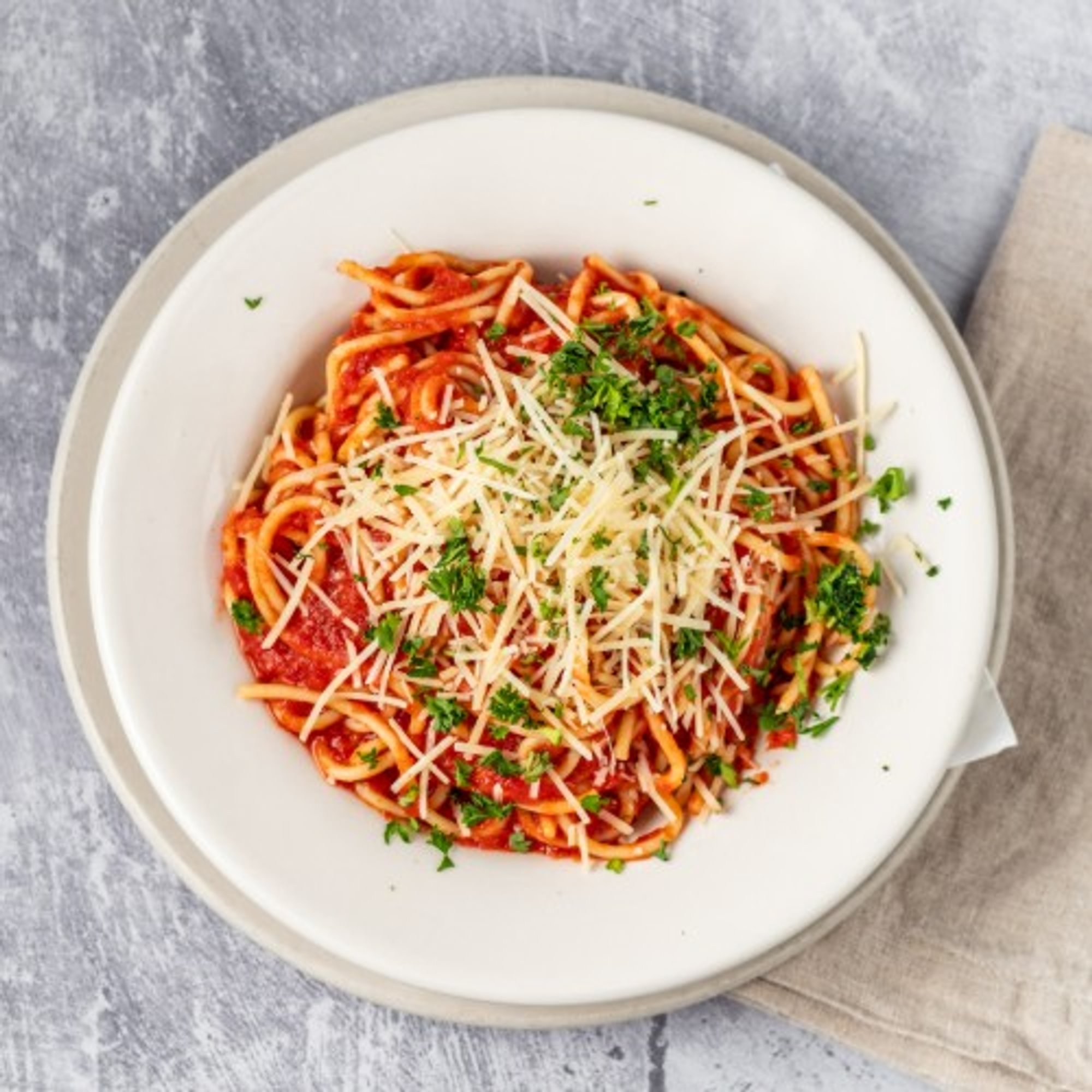 Spaghetti with Marinara Lunch