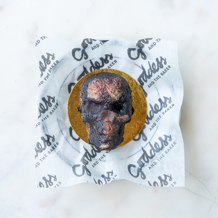 Chocolate Skull Cake (GF, Vegan, NF)
