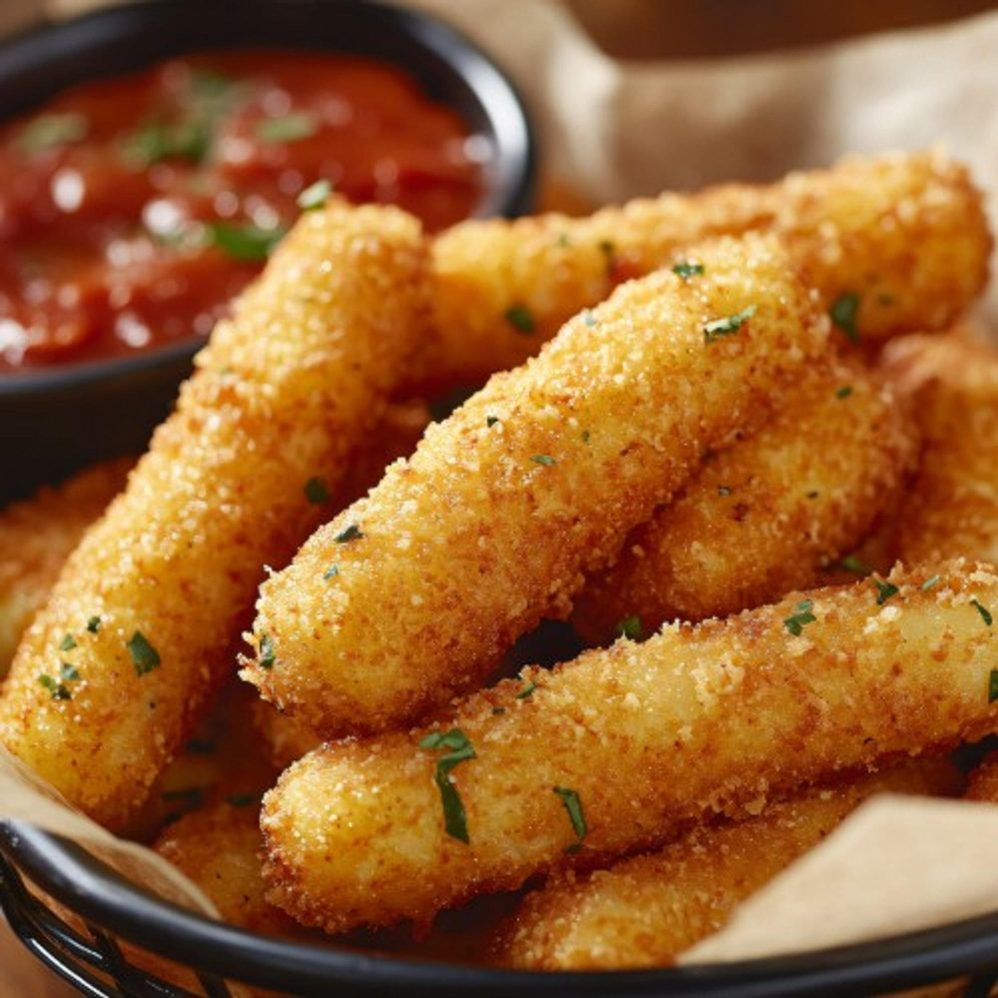 Fried Mozzarella Sticks