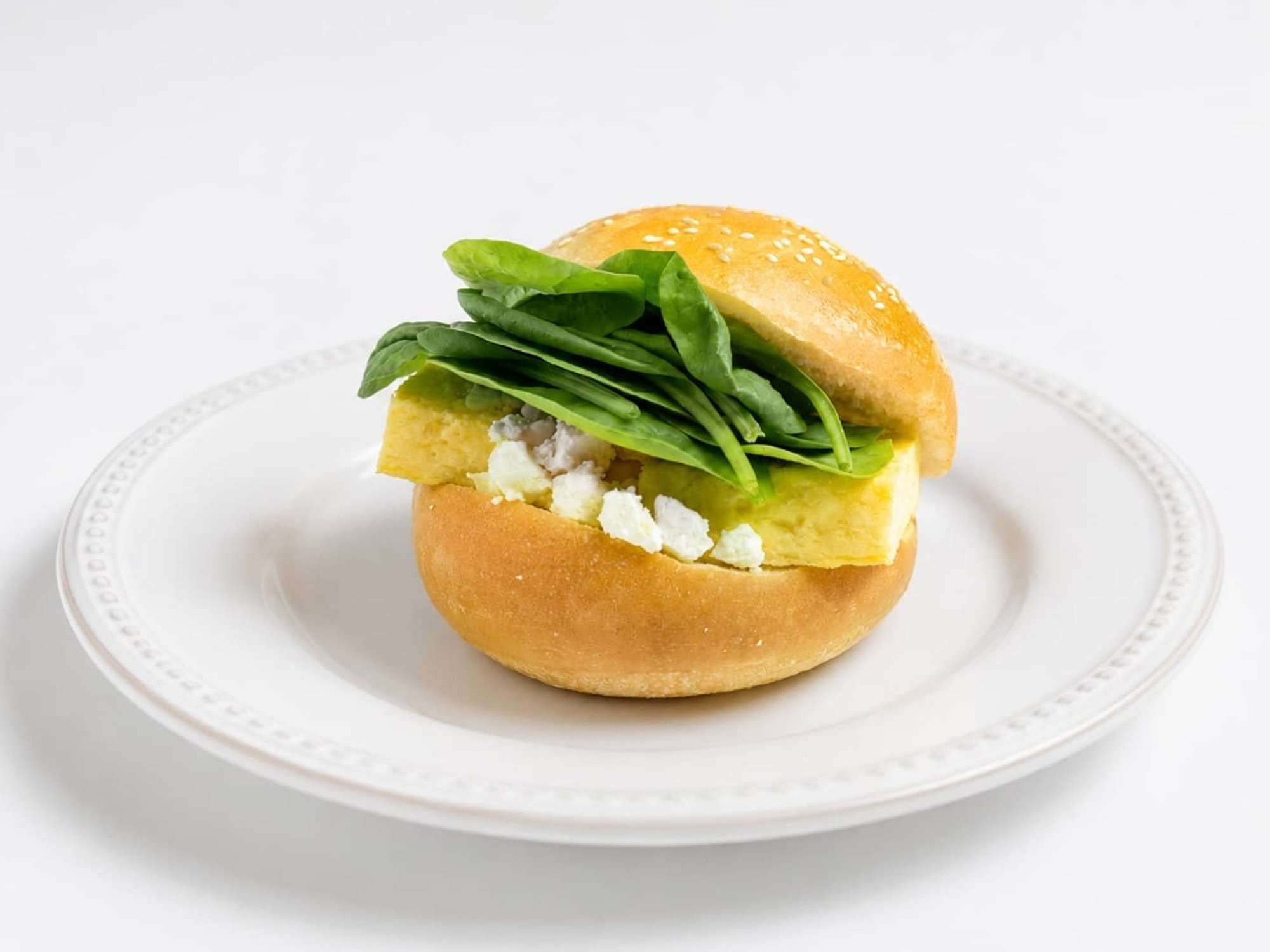 Spinach, Feta & Egg Sandwich