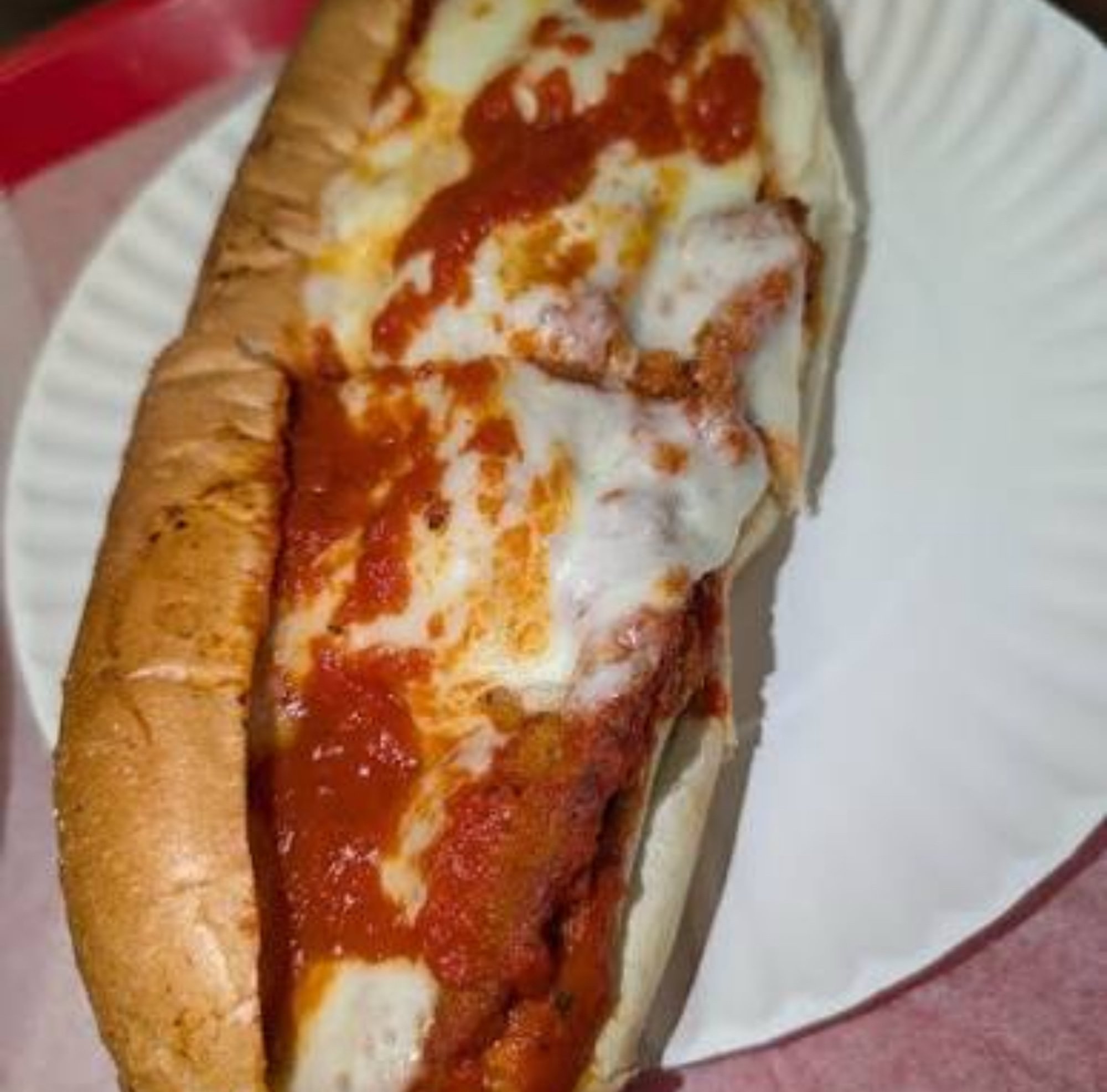 Eggplant parmesan sub