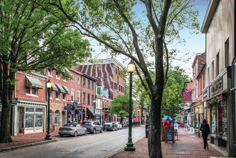 Downtown West Chester is within walking distance