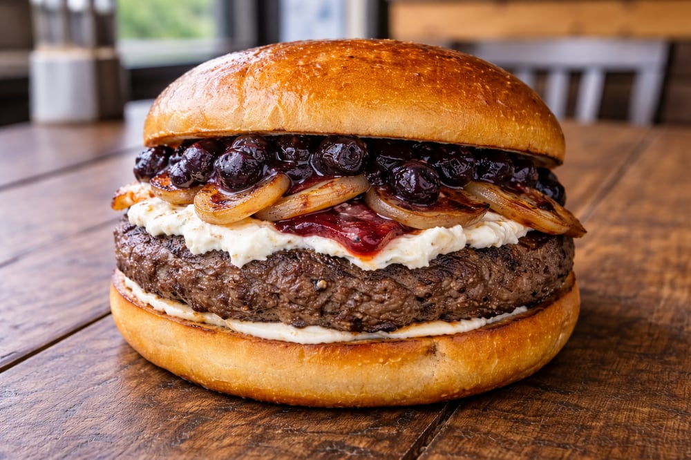 Blueberry Chèvre Burger