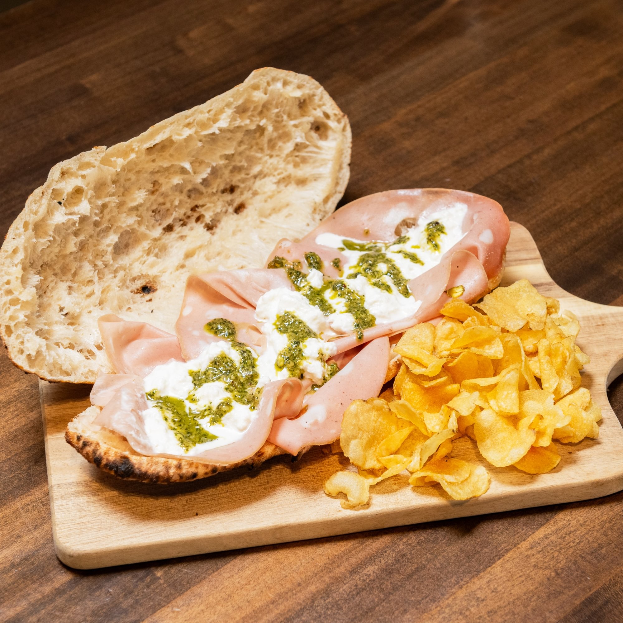 Mortadella Sandwich