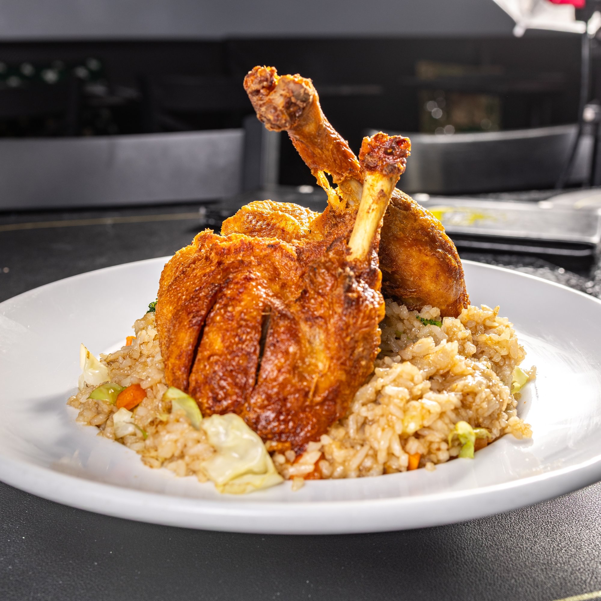 Spicy Basil Crispy Duck