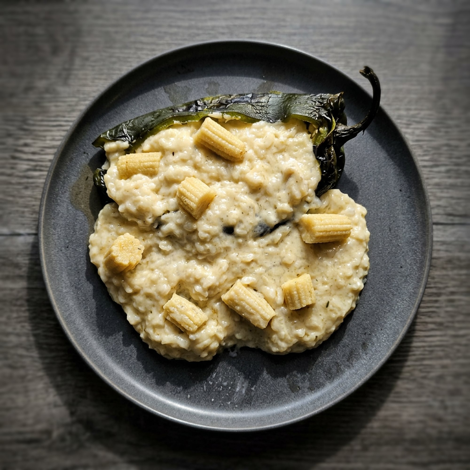 Poblano Pepper Risotto