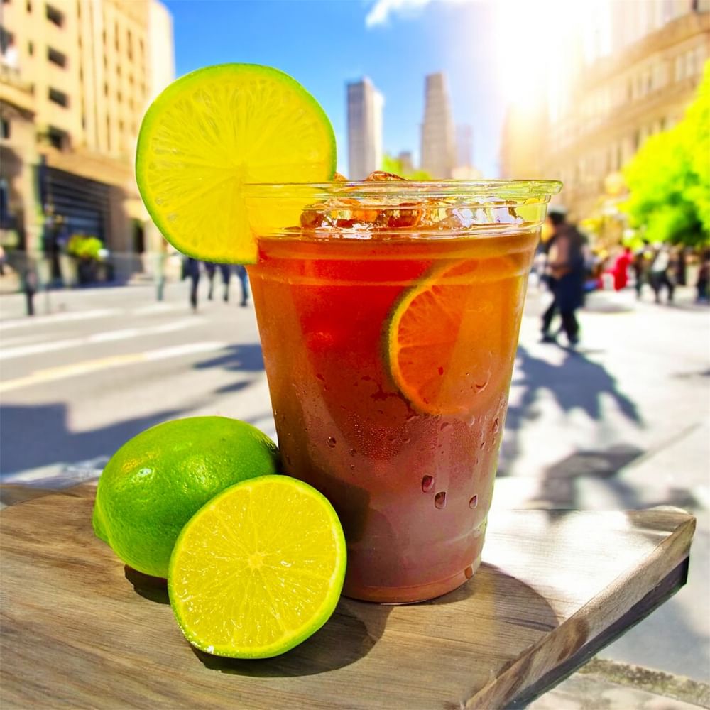 Old Fashioned Thai Ice Tea with Lime - Tangy Twist