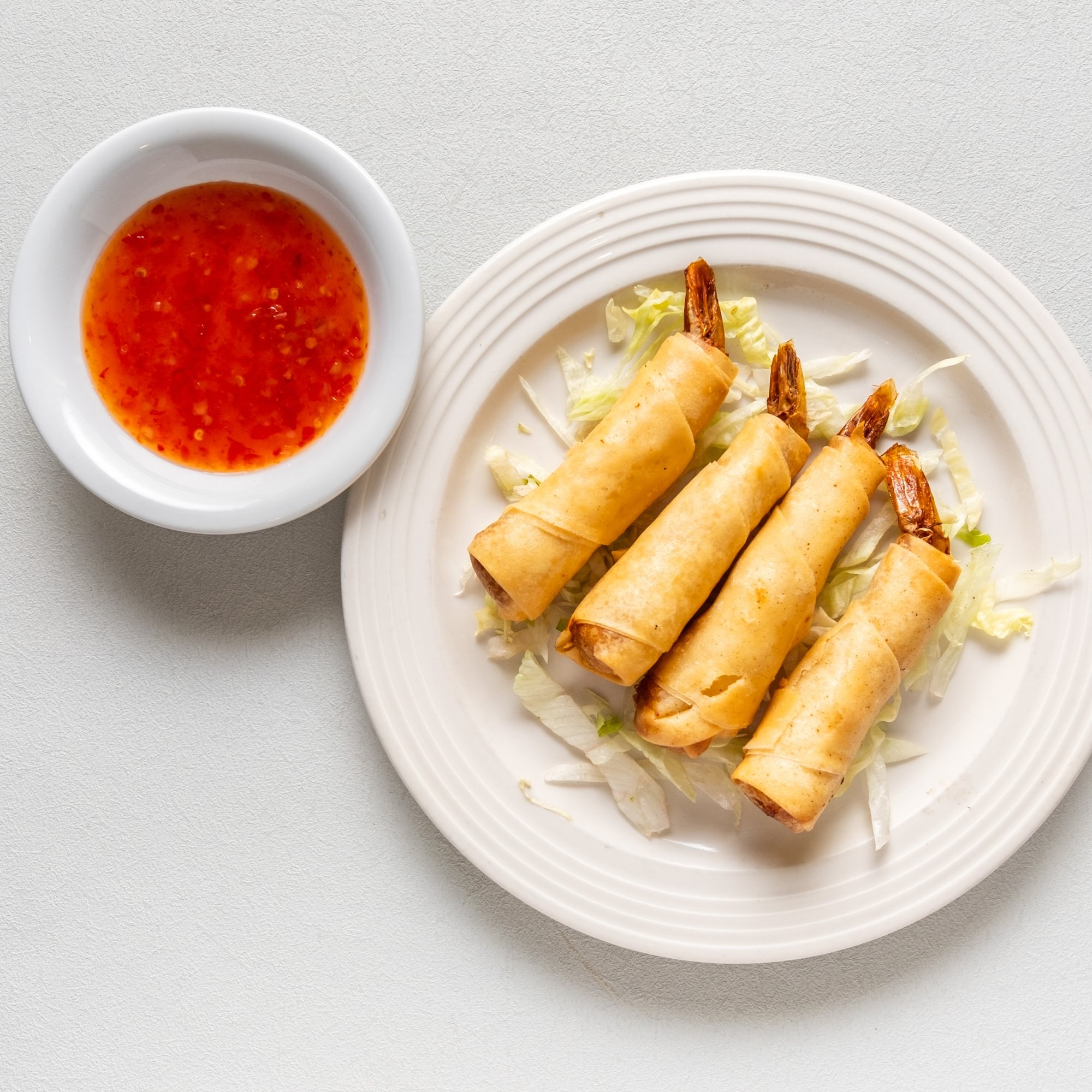 Fried Fantail Shrimp / Chả Giò Tôm