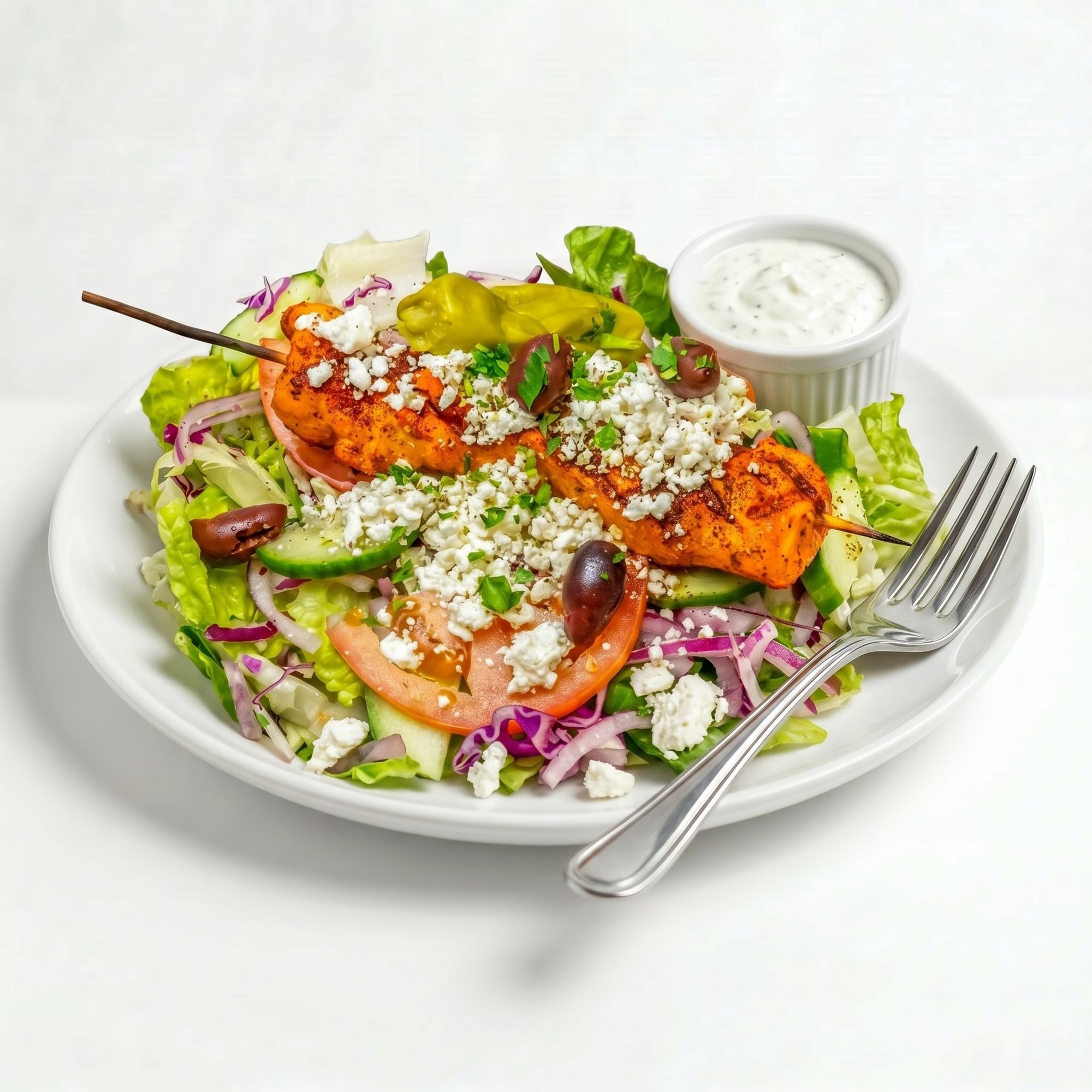 Chicken Kabob Salad