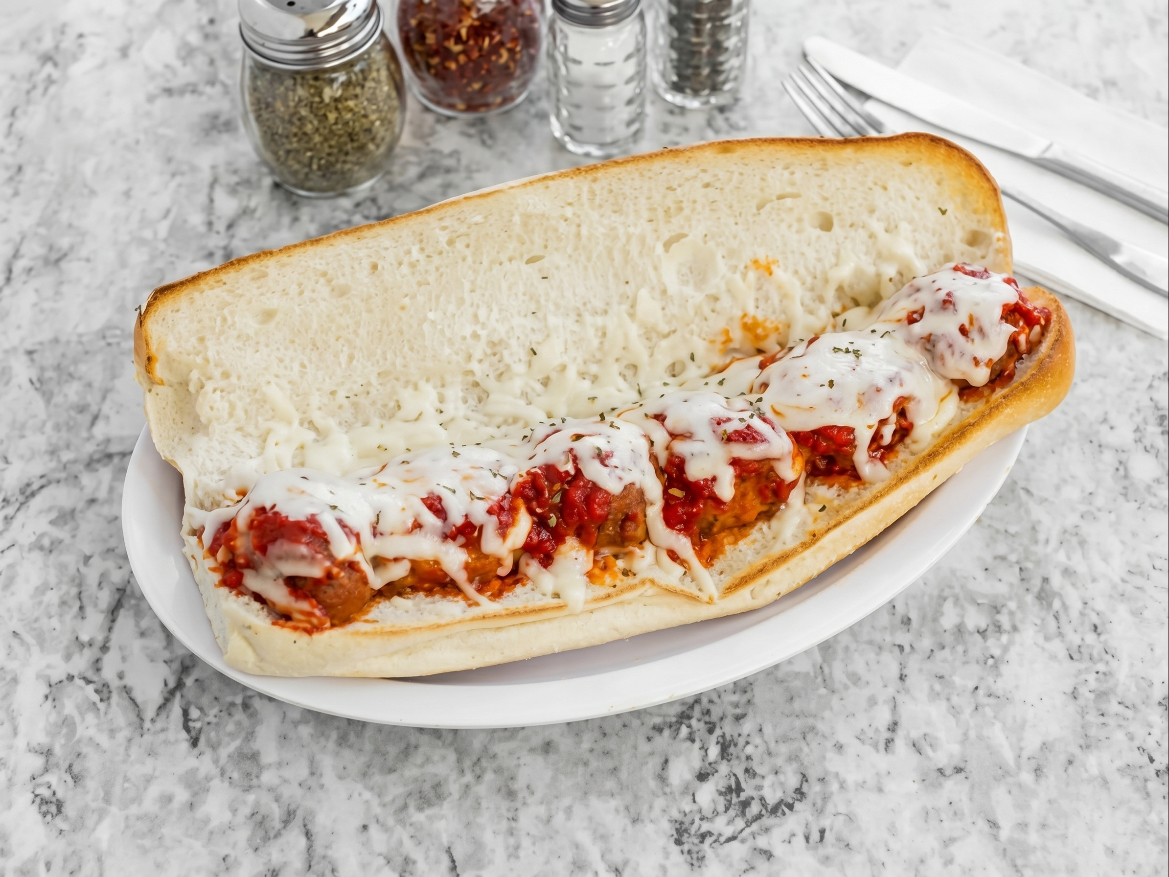 Meatball Parm Hero (Half)