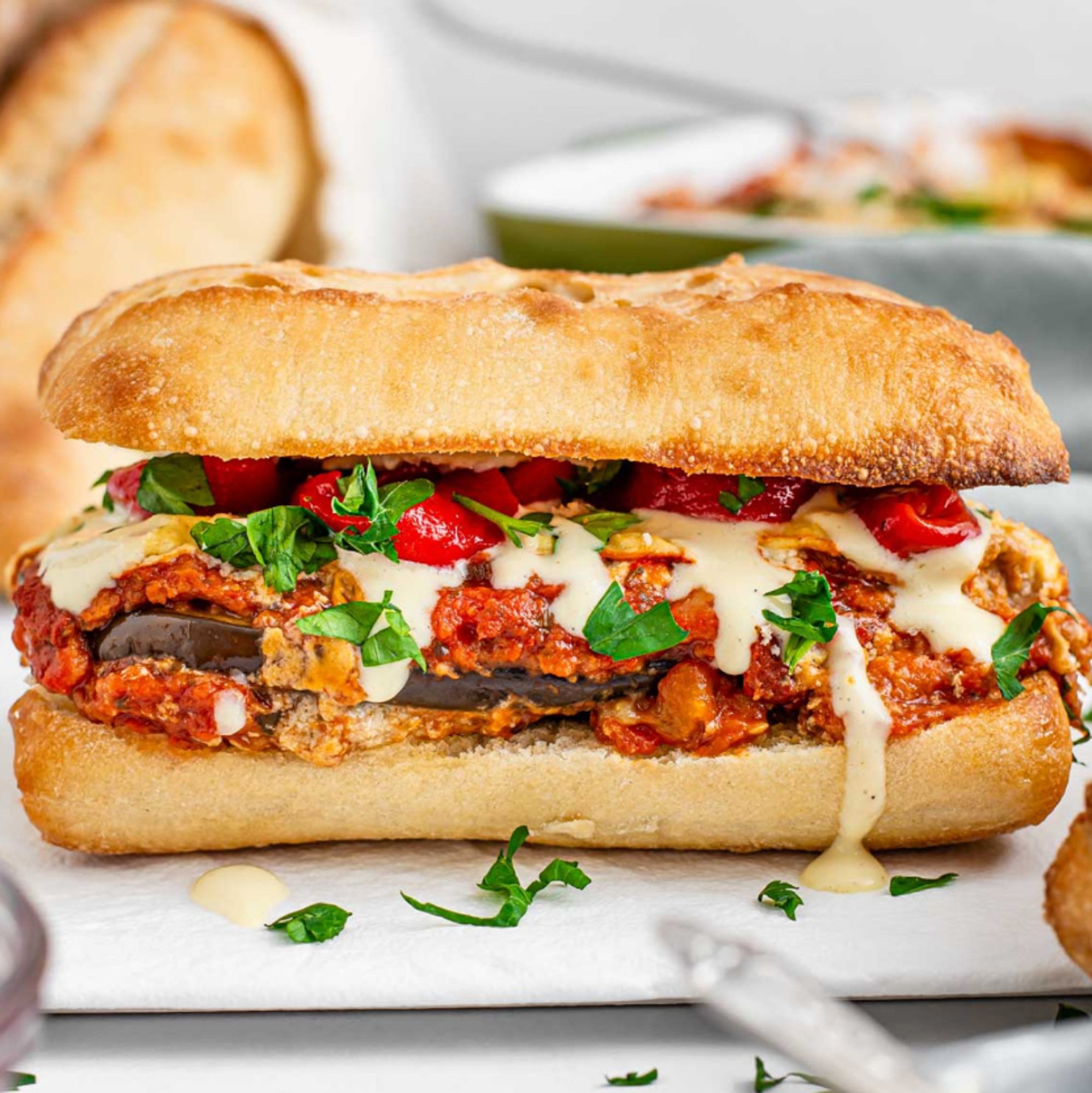 Eggplant Parmesan Hero