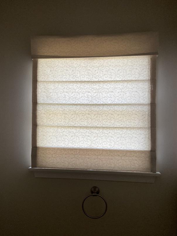 Infuse your home with personality. Our skilled design and installation teams are here to help! Our Budget Blinds experts helped these Hampton, NJ homeowners find the perfect Roman Shades for them.  BudgetBlindsPhillipsburg  RomanShades  HamptonNJ  FreeConsultation