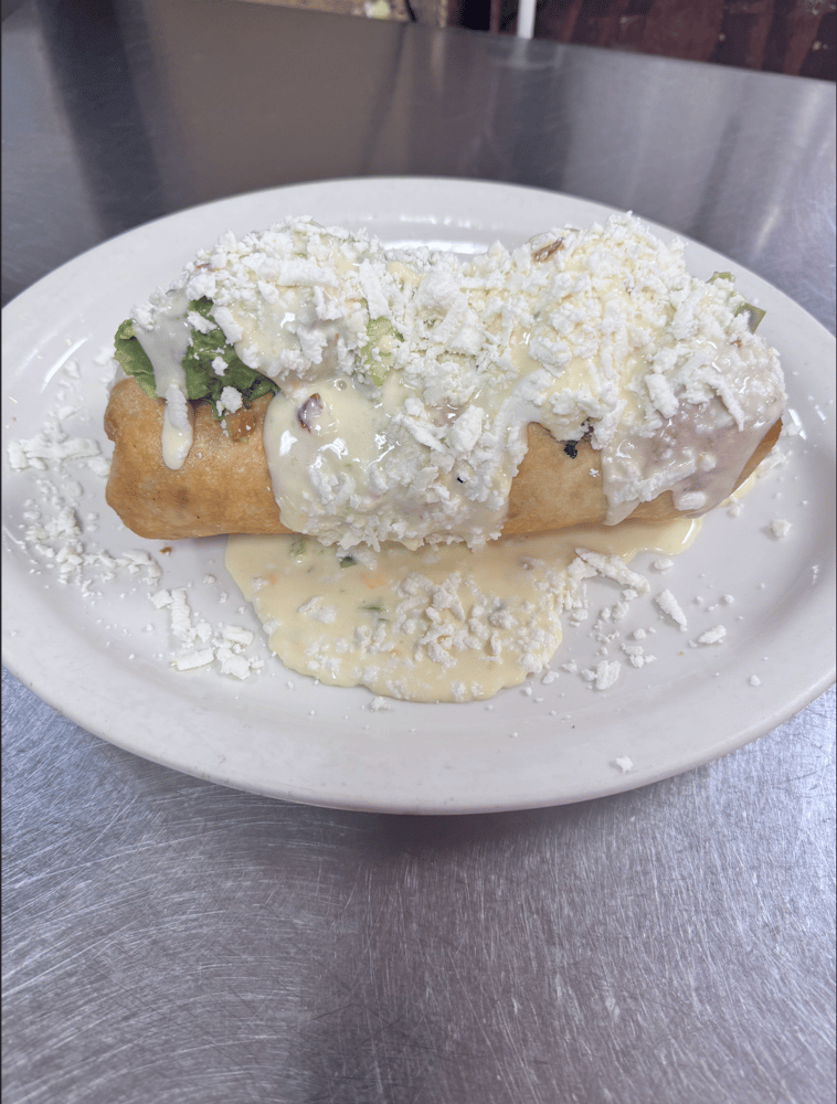 Deep-Fried Jalapeño Cheese Dipped Burrito.