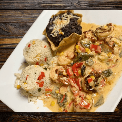 Camarones en Crema