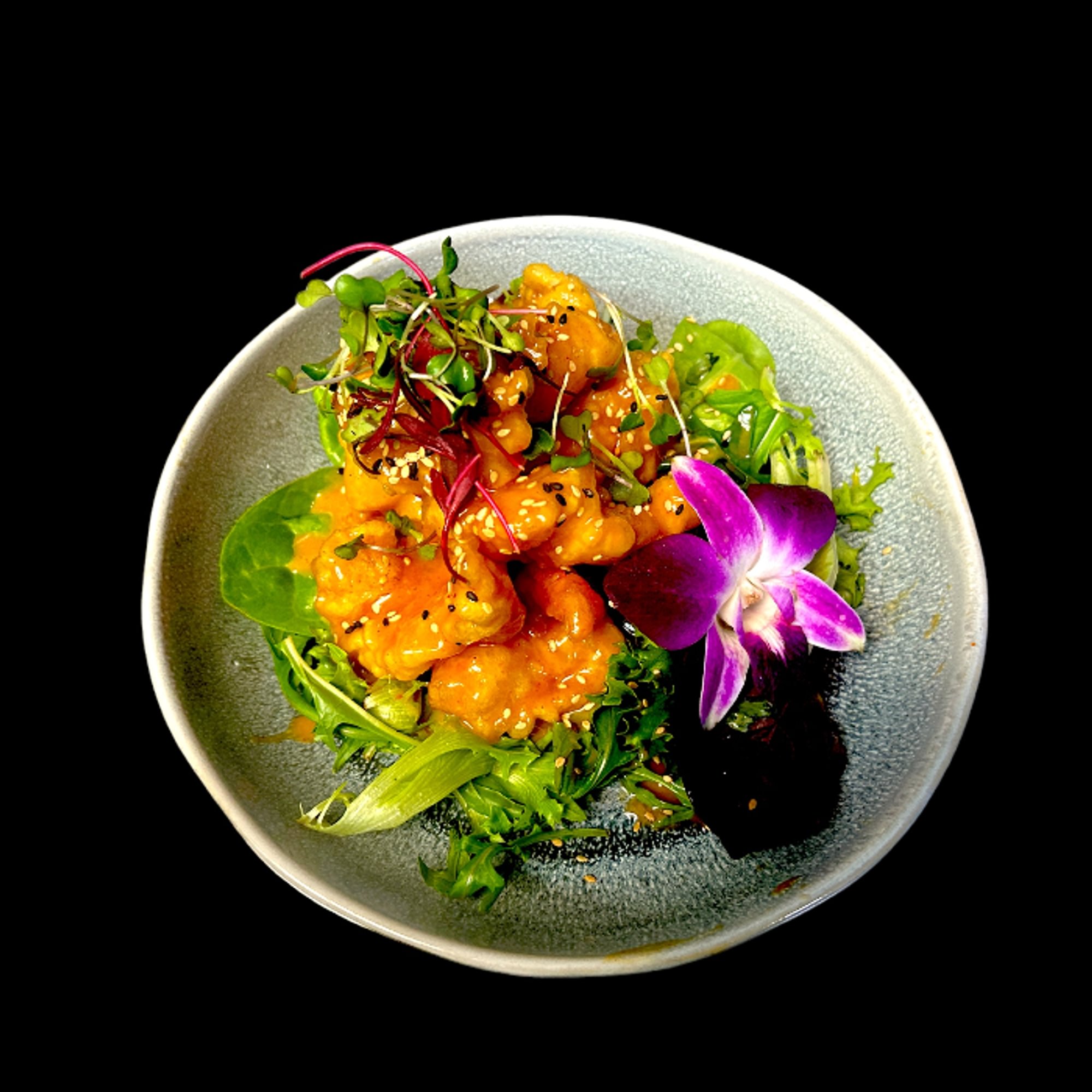 Crispy Rock Shrimp Salad
