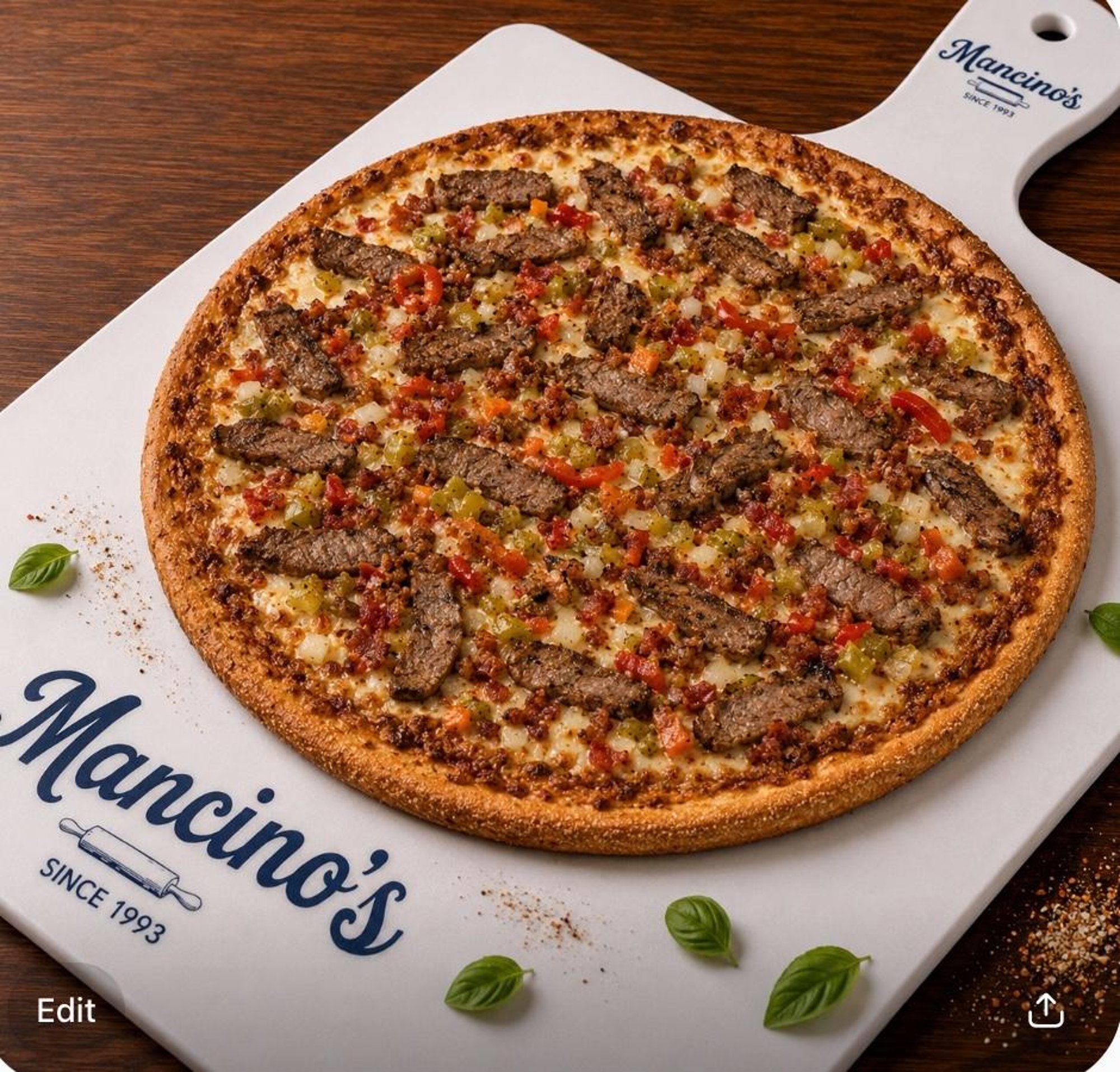 XL Cowboy Steak Pizza