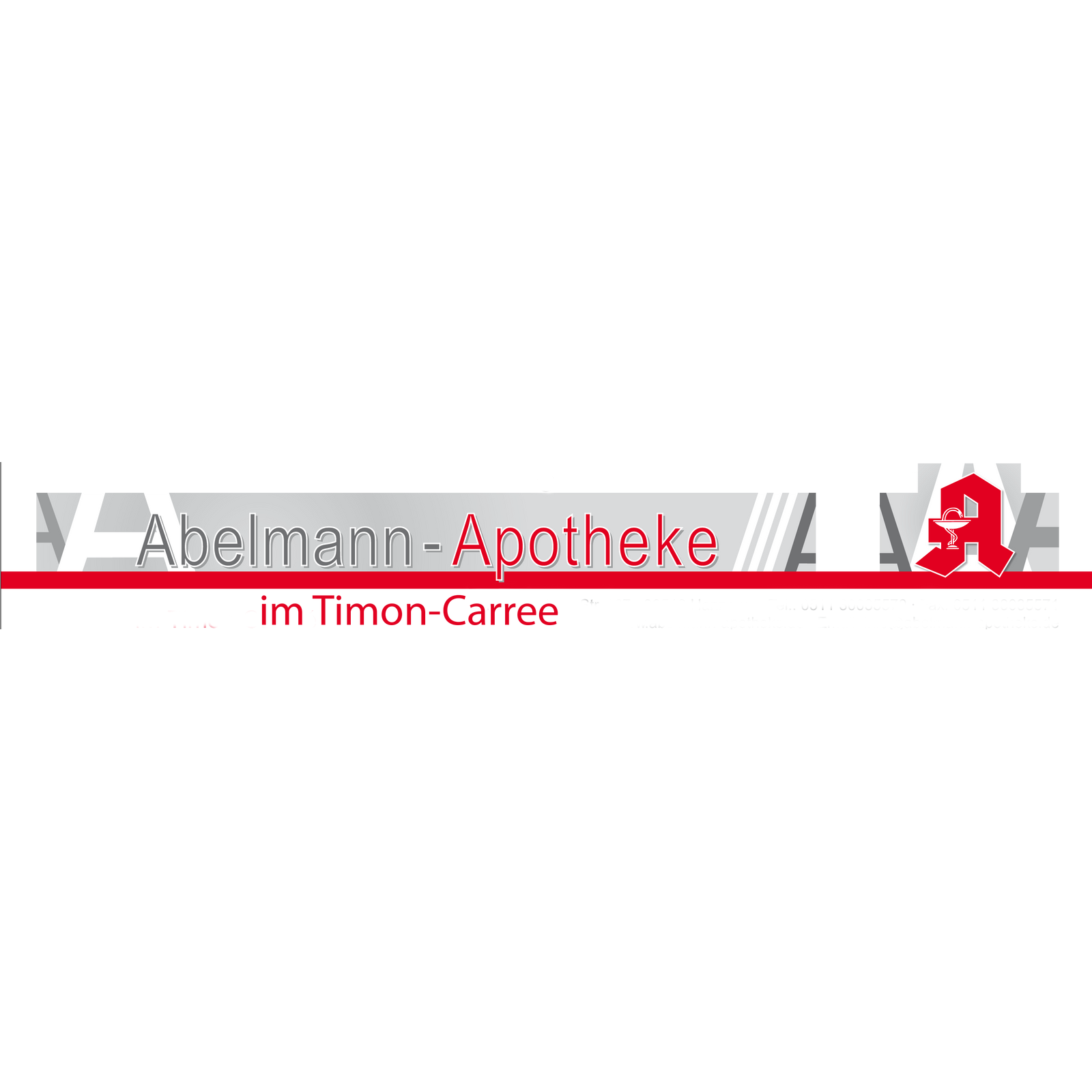 Logo der Abelmann-Apotheke im Timon-Carrée