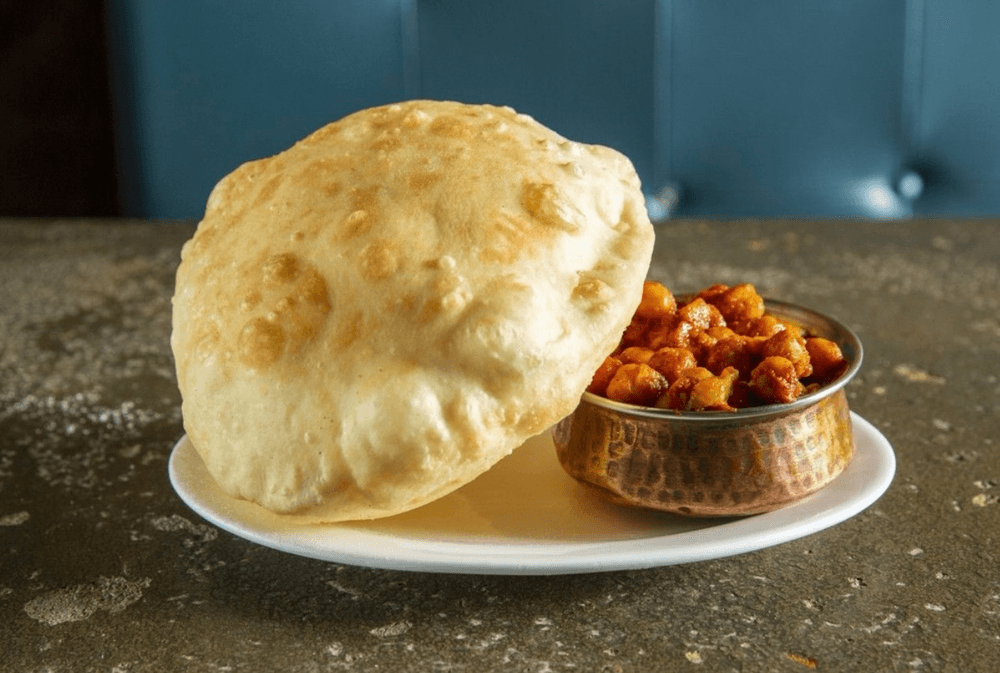 Chana Bazi with Poori