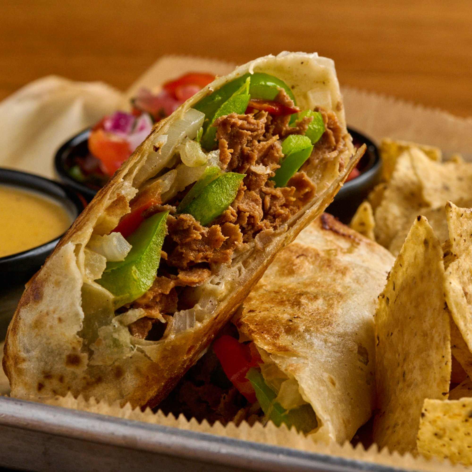 Lunch Steak & Queso Wrap