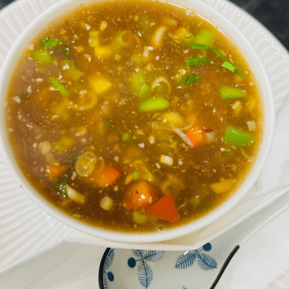 Vegetable hot & sour soup