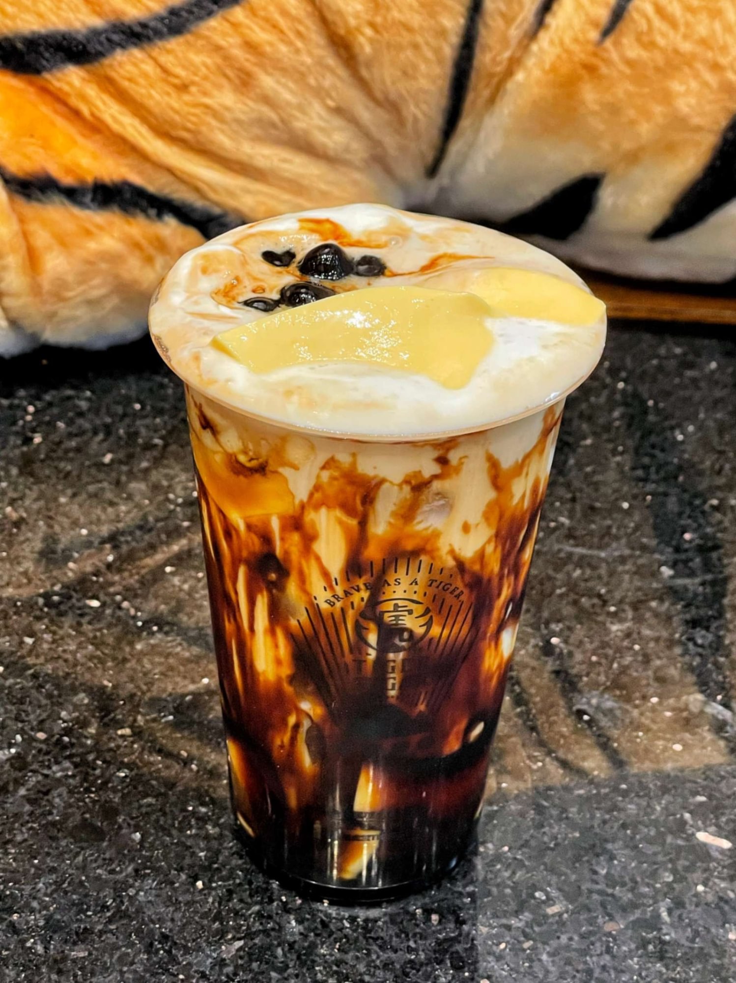BS Milk with Boba, Pudding & CM