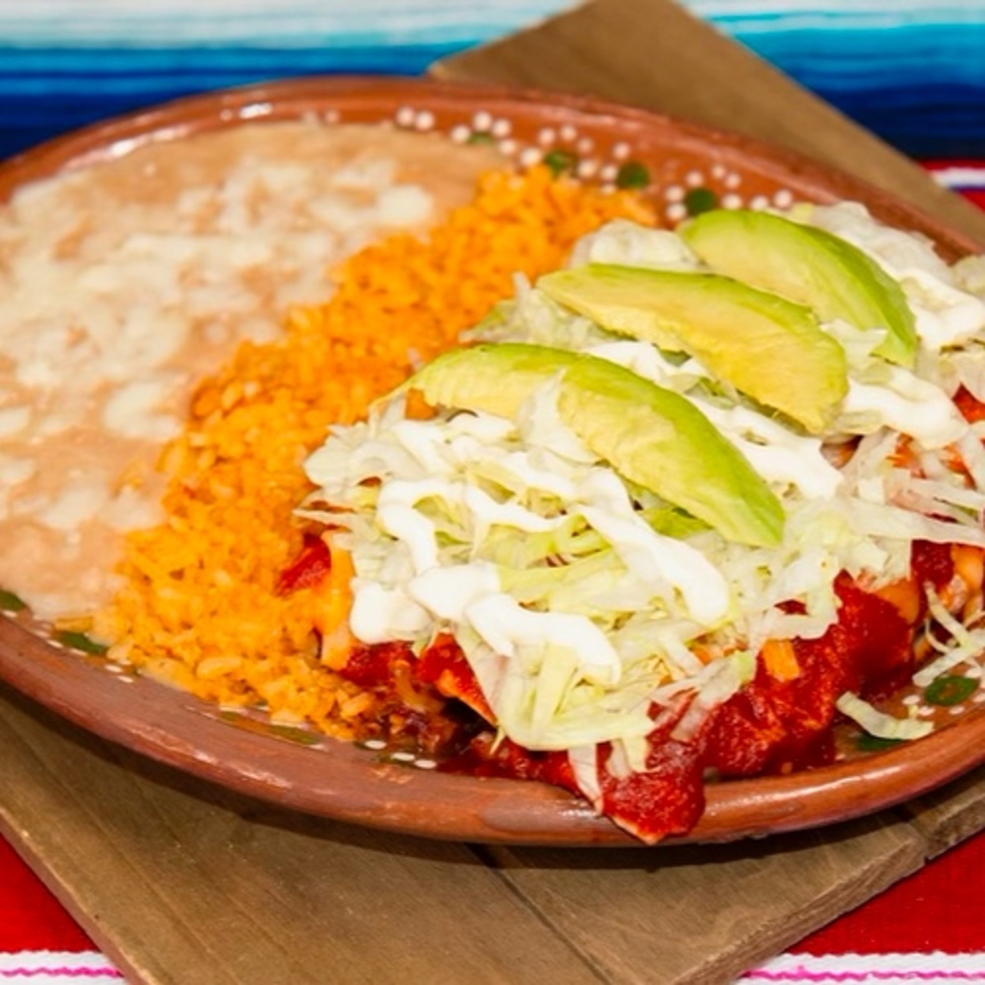 Meat Enchilada Plate