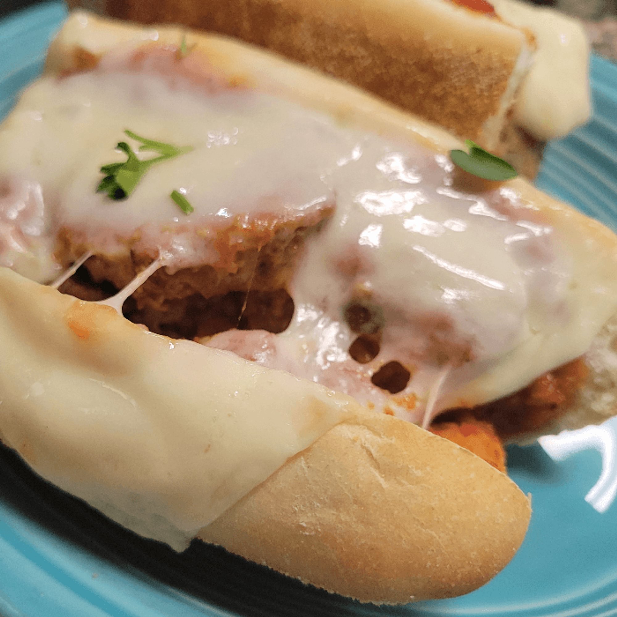 Meatball Parmigiana Panini