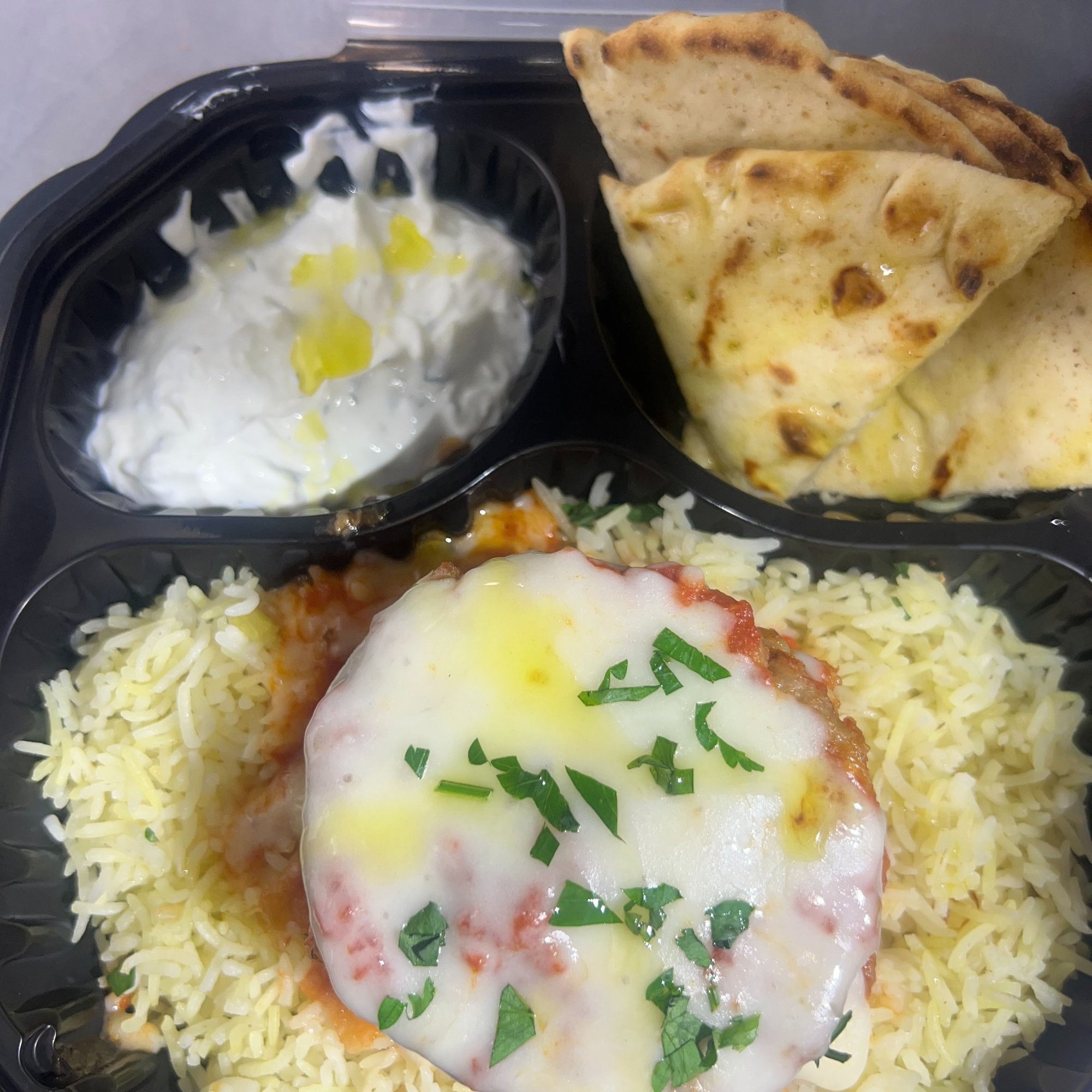 Baked Eggplant (Imam) Over Rice