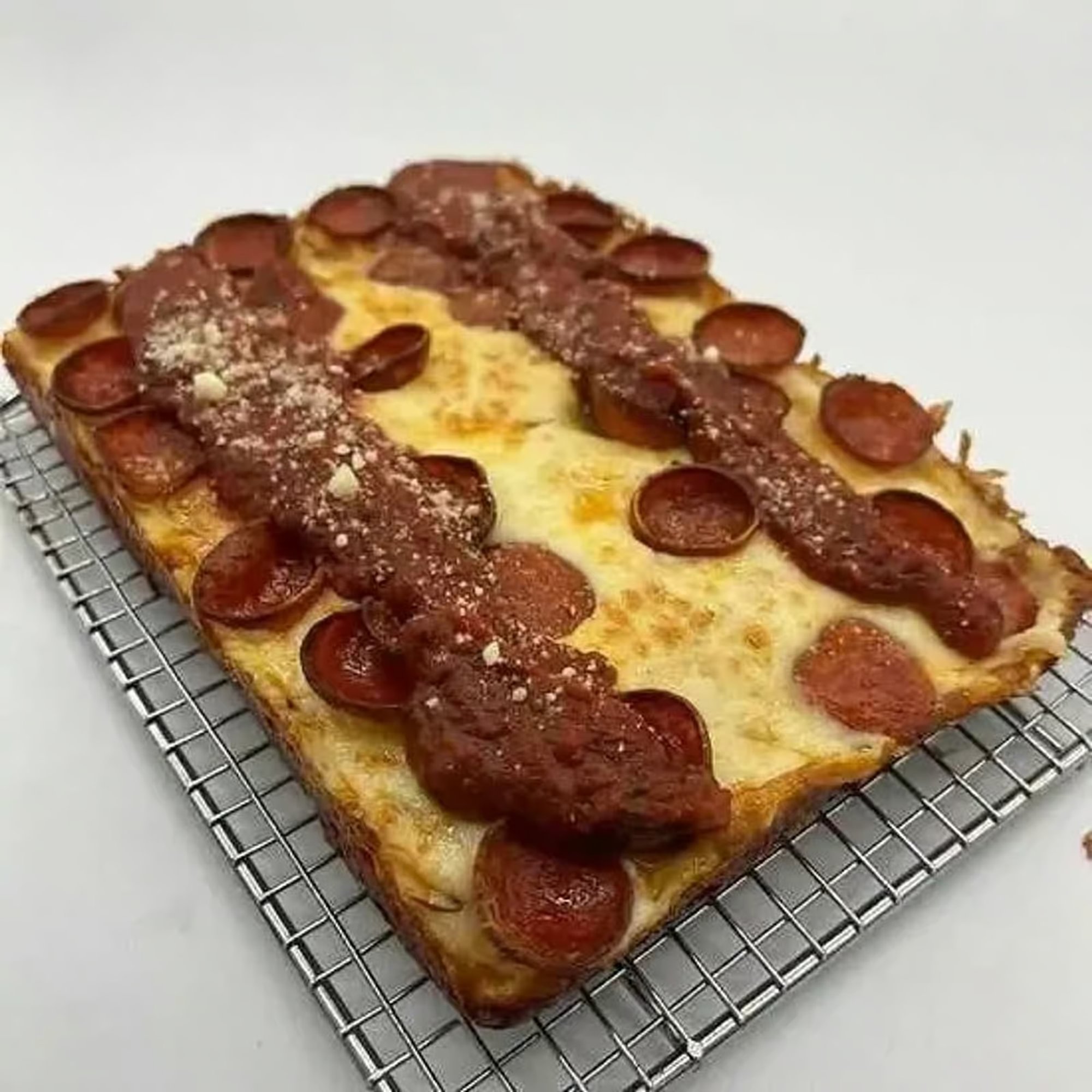 Pepperoni Detroit Pizza