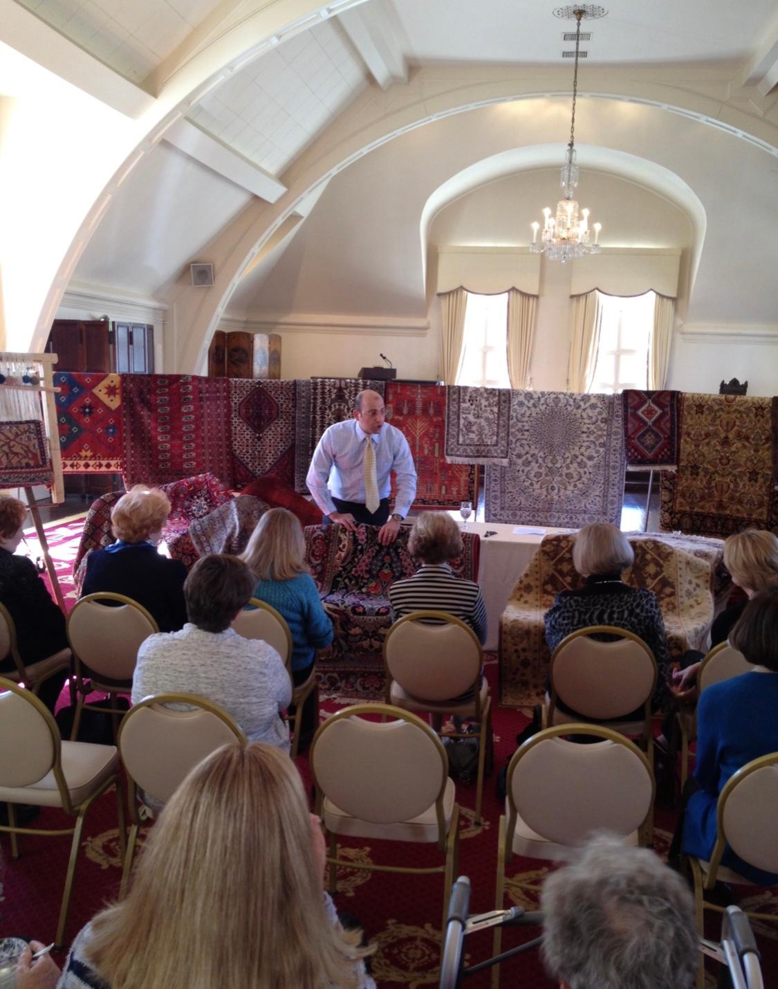 Always educating clients about the art of oriental rugs and persian carpets Whitefish Bay, WI