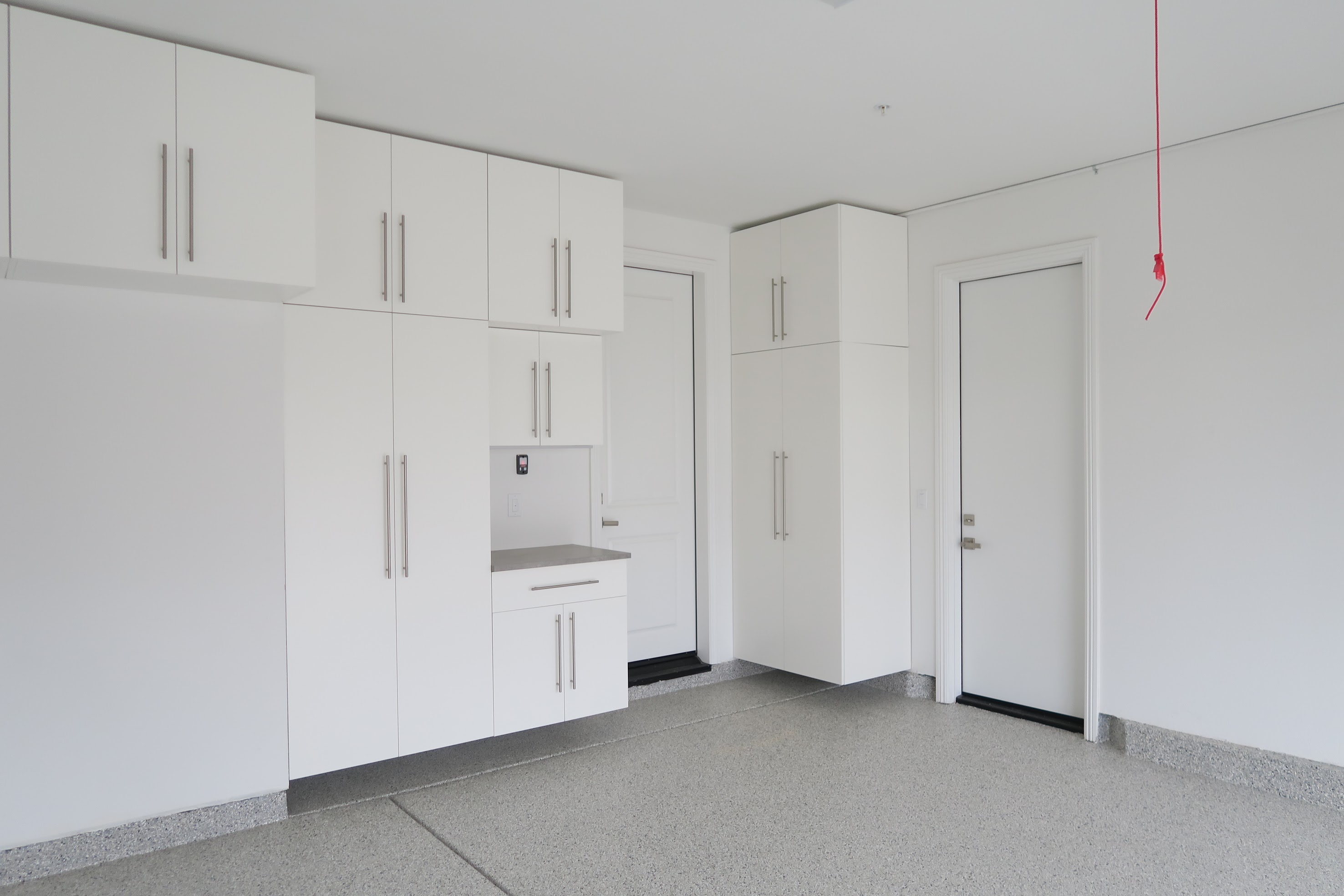 White Garage Cabinets