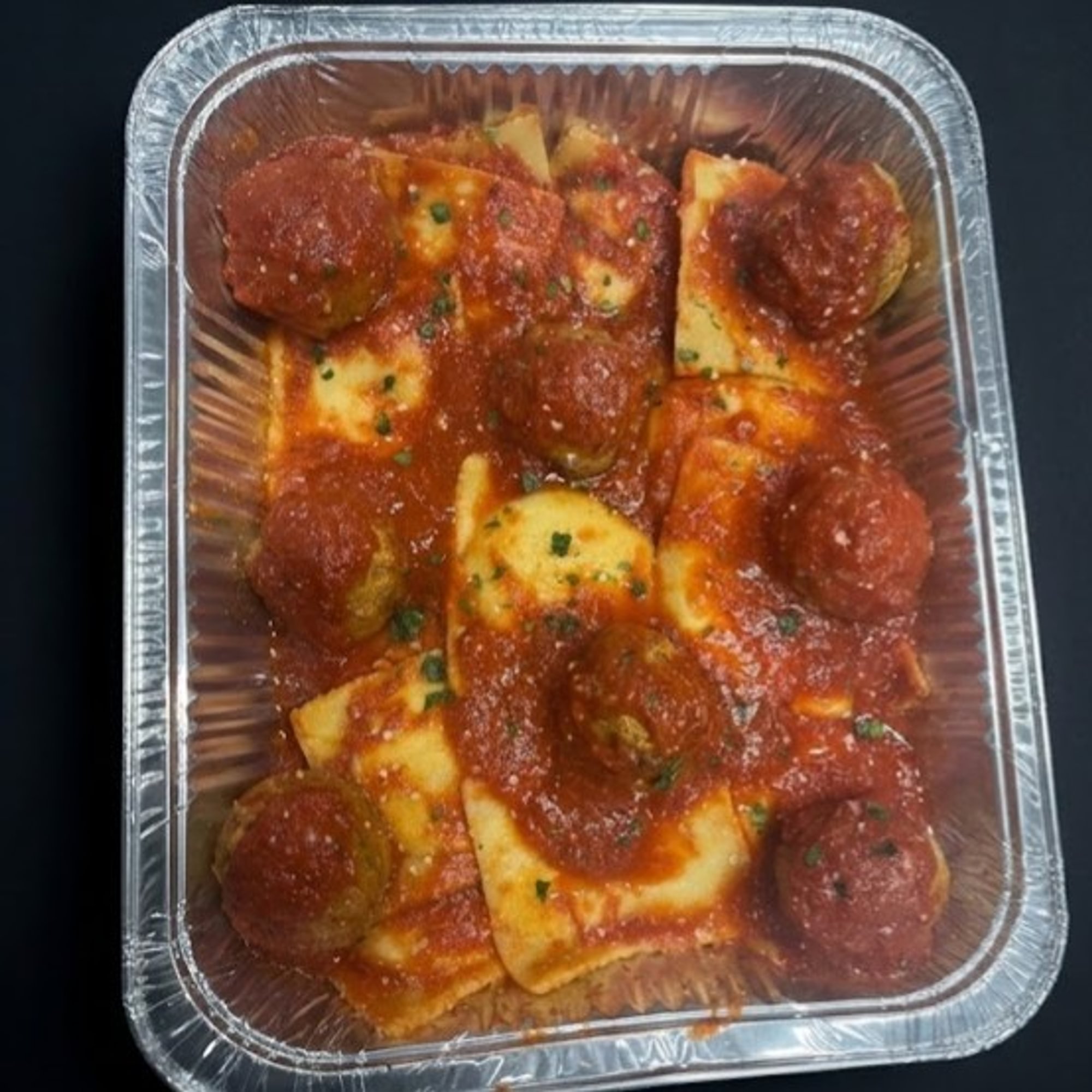 Ravioli (20) & Meatballs (8)