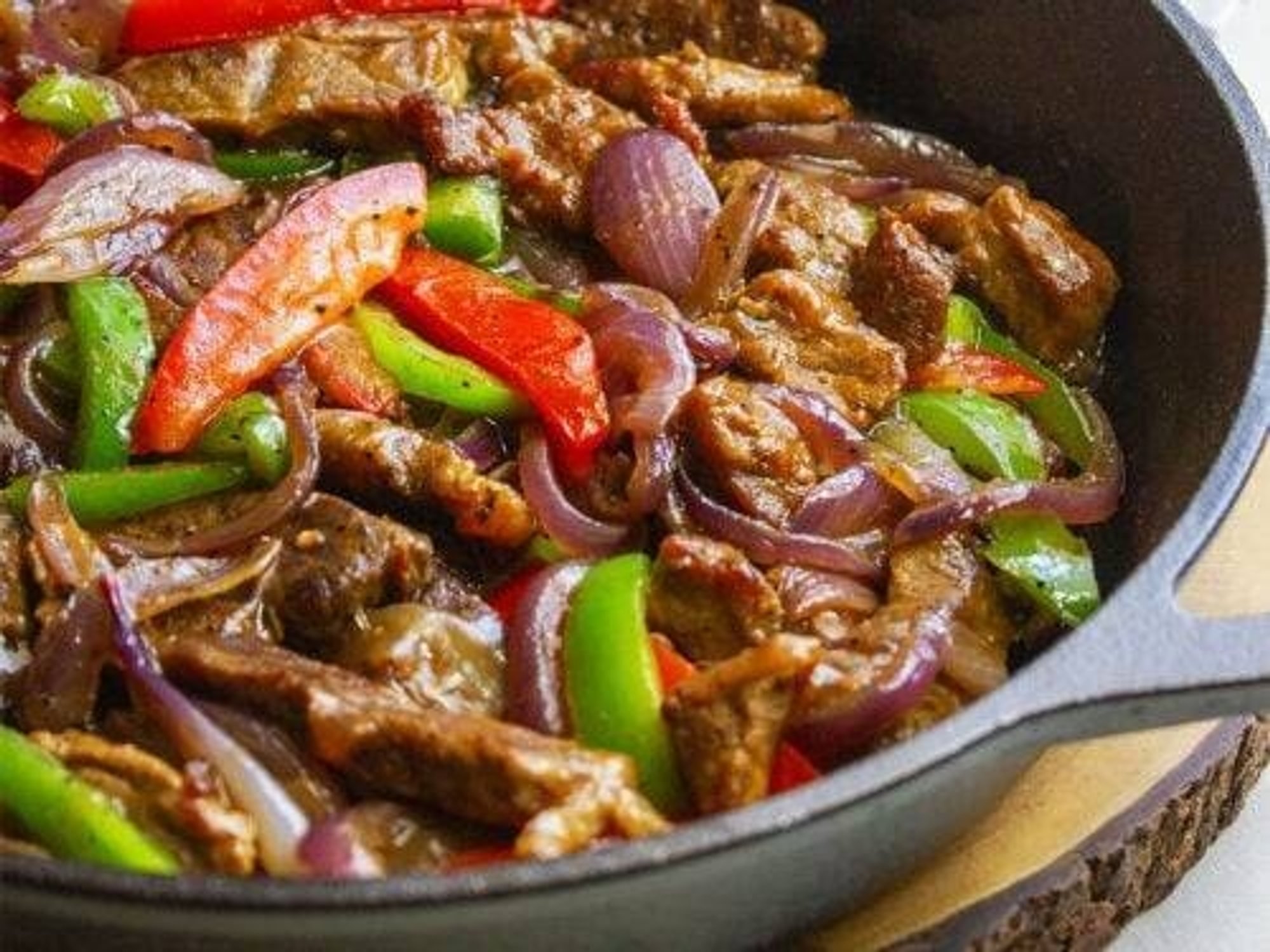 Steak with Pepper and Onion(half Tray)