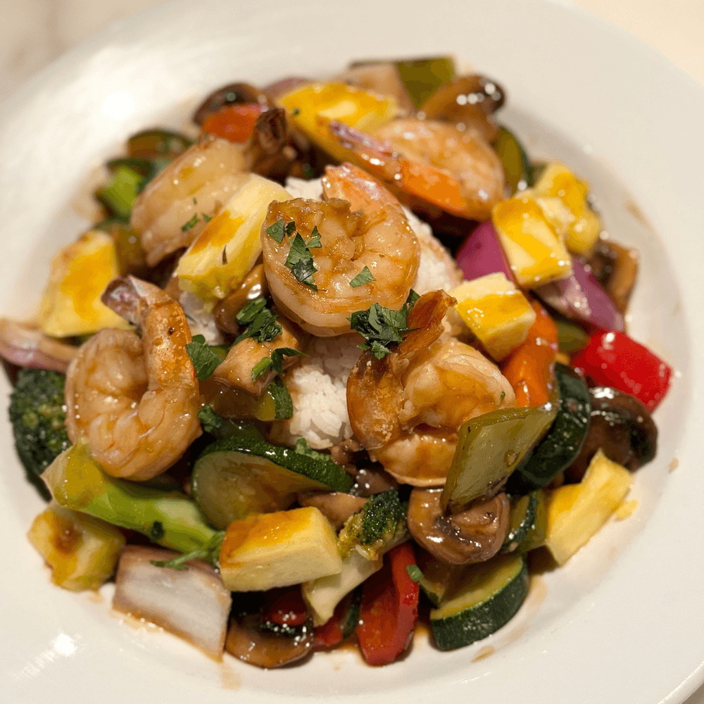 Pineapple Prawns Teriyaki