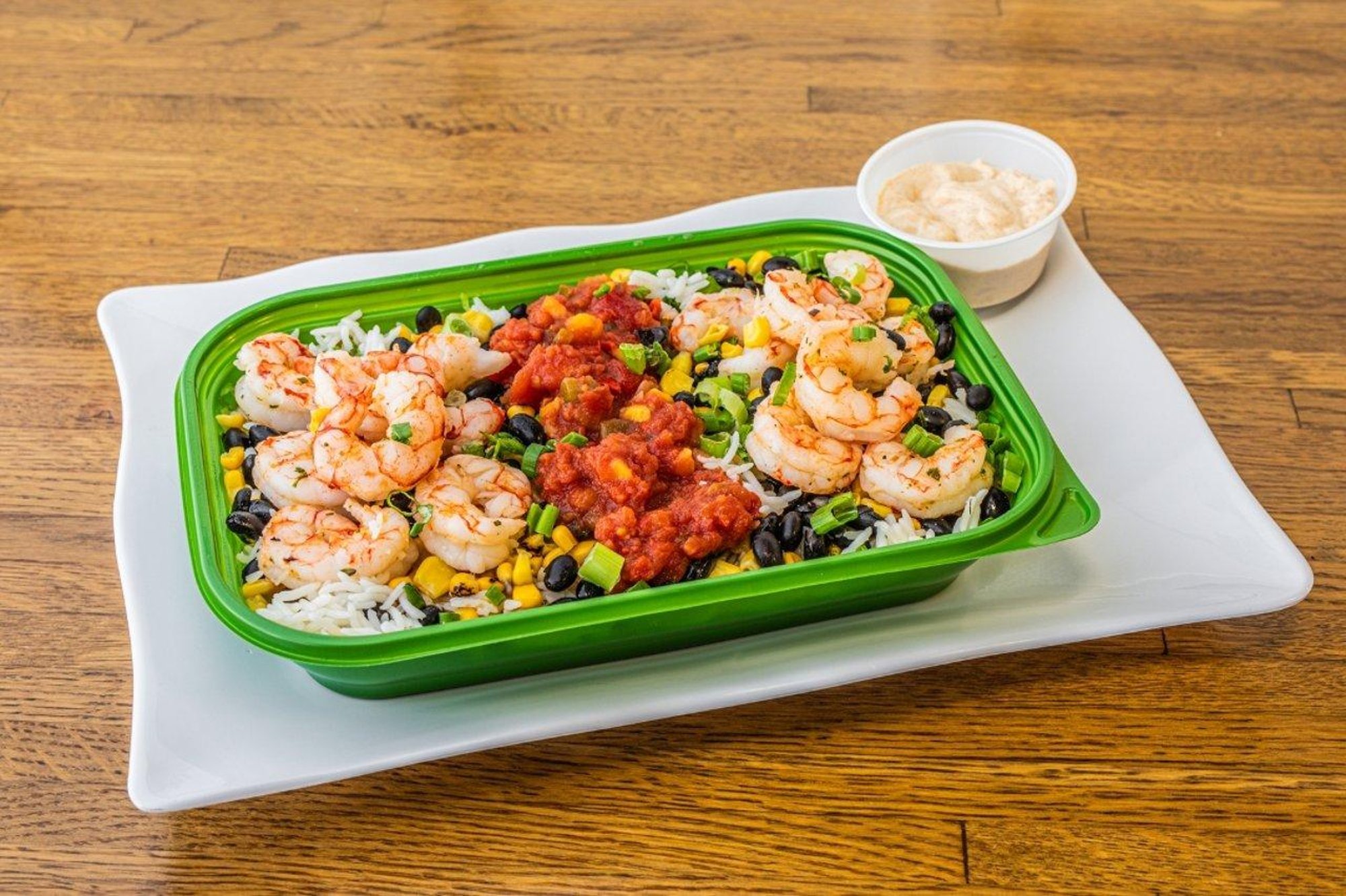 caribbean shrimp rice bowl