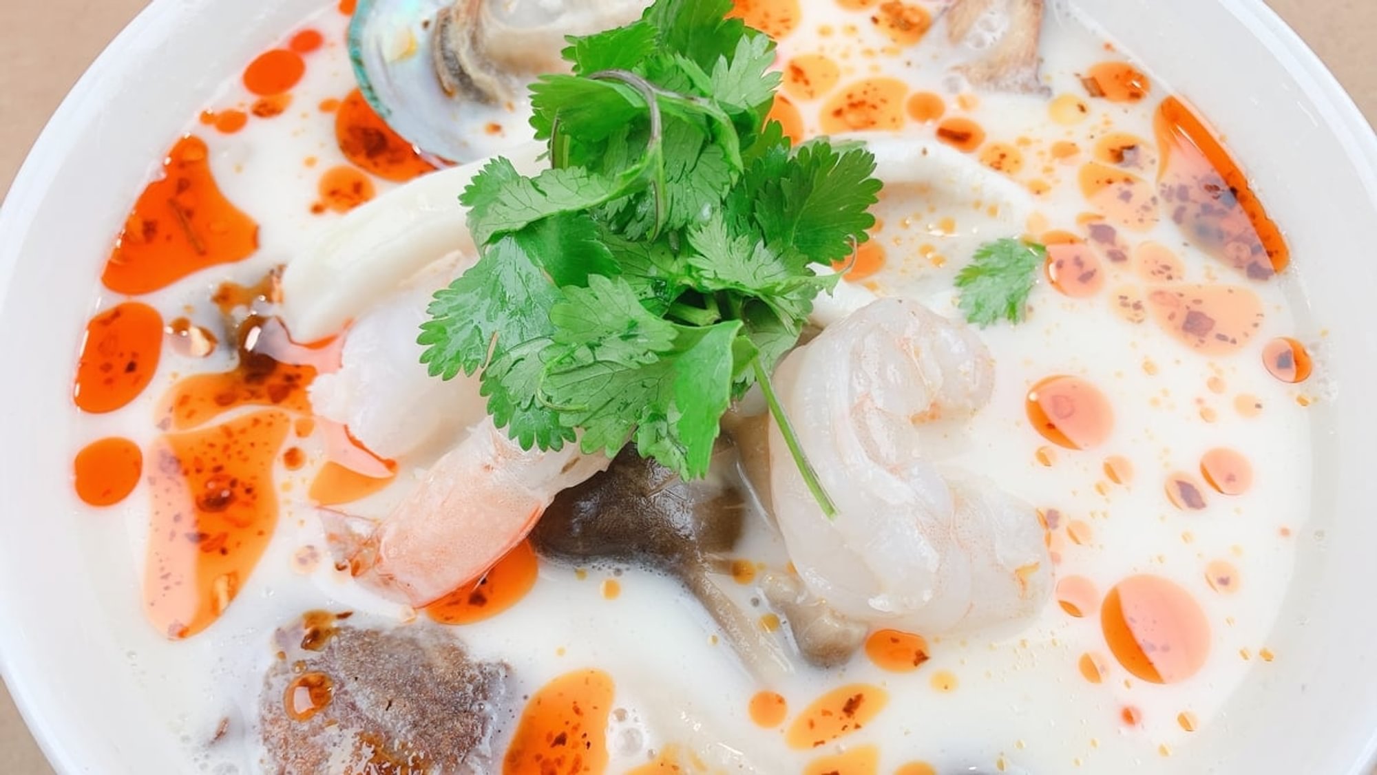Tom Kha Talay - Seafood Soup (With Coconut Milk) 32 oz