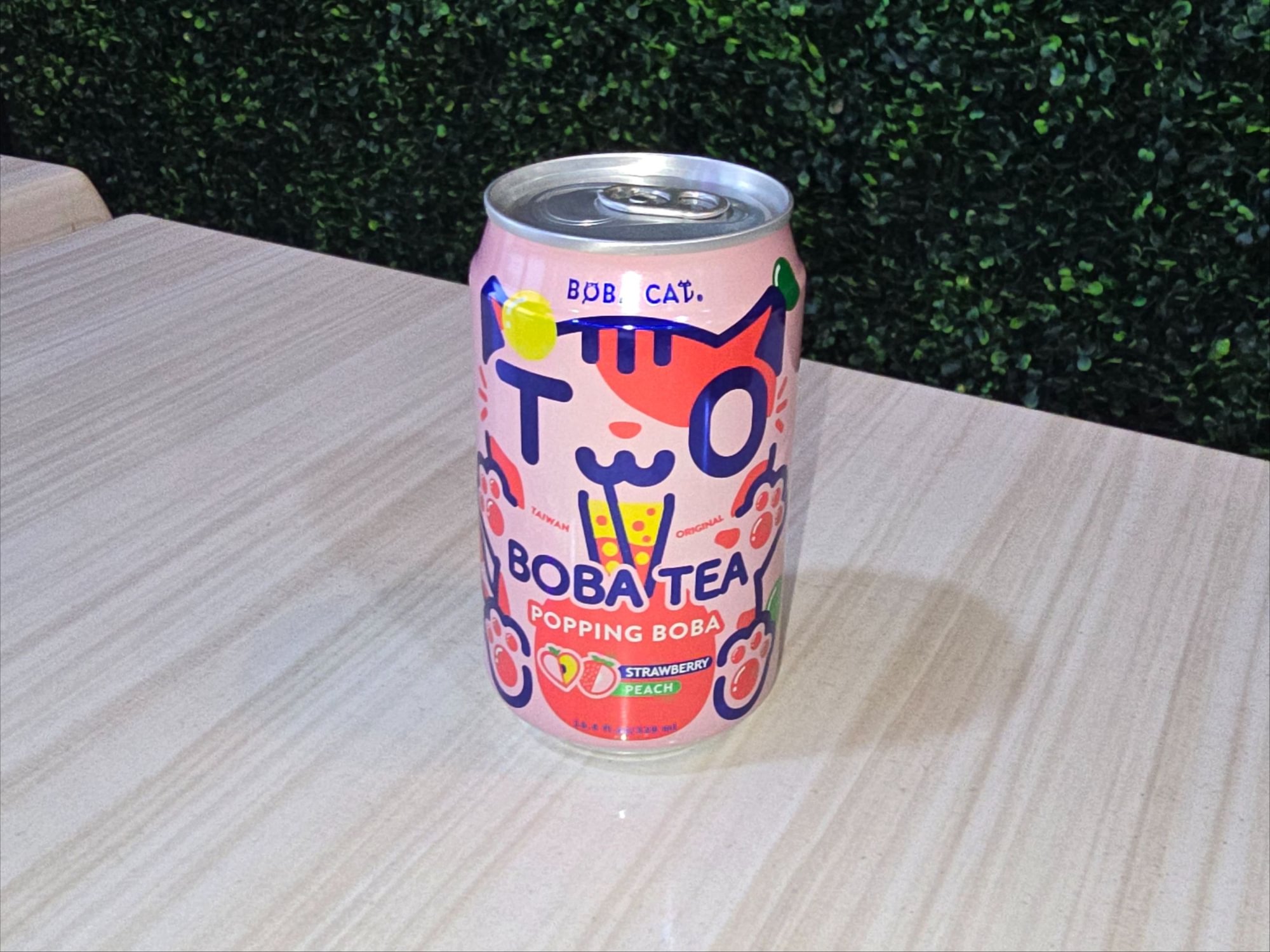 Boba Cat Strawberry Peach