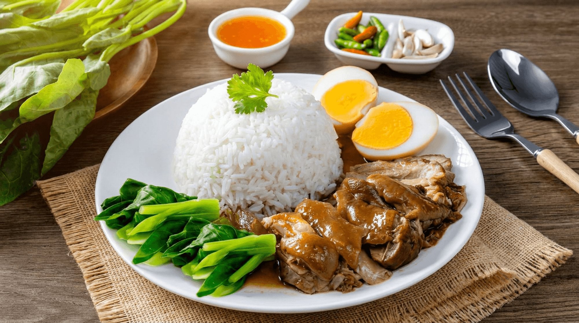 Stewed Pork Hock with Rice