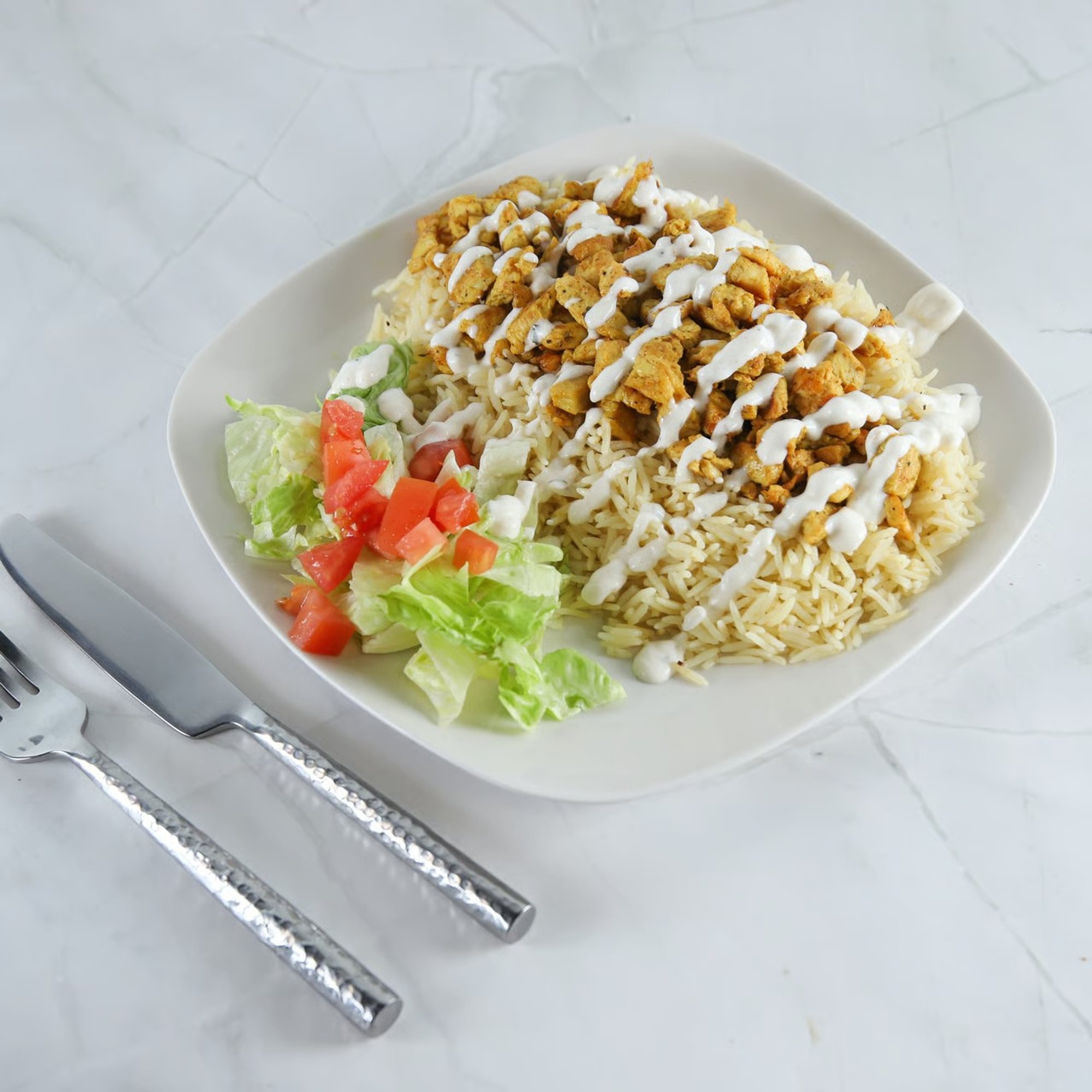 Chicken over rice