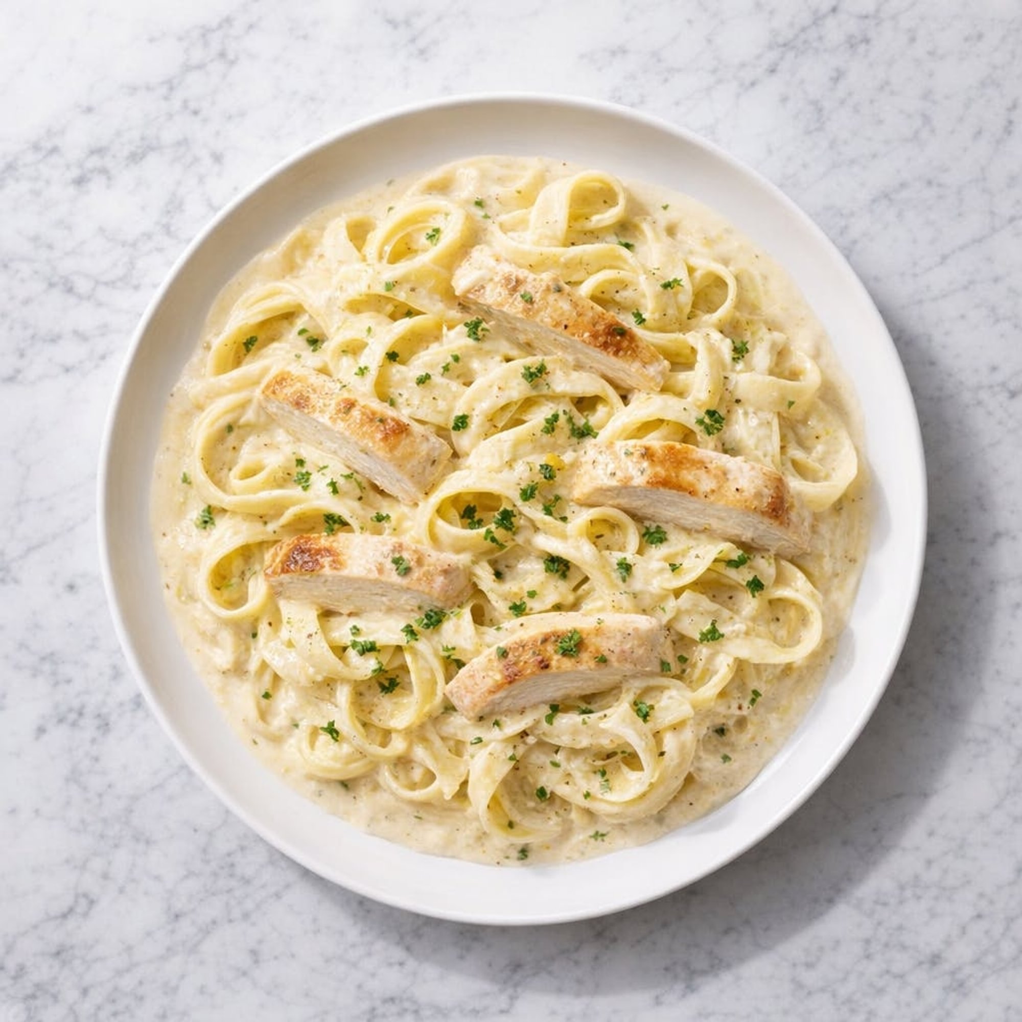 Fettuccine Alfredo with Chicken