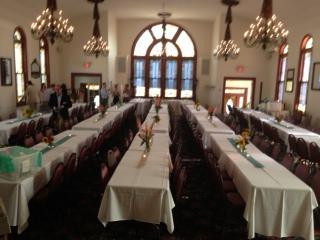 Wedding catering set up at The Chapel