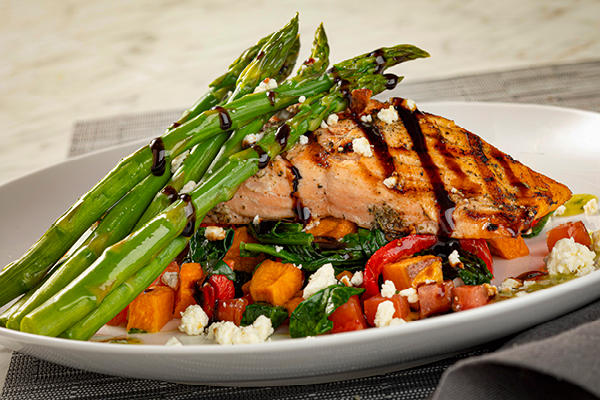 Grilled Salmon Fresca