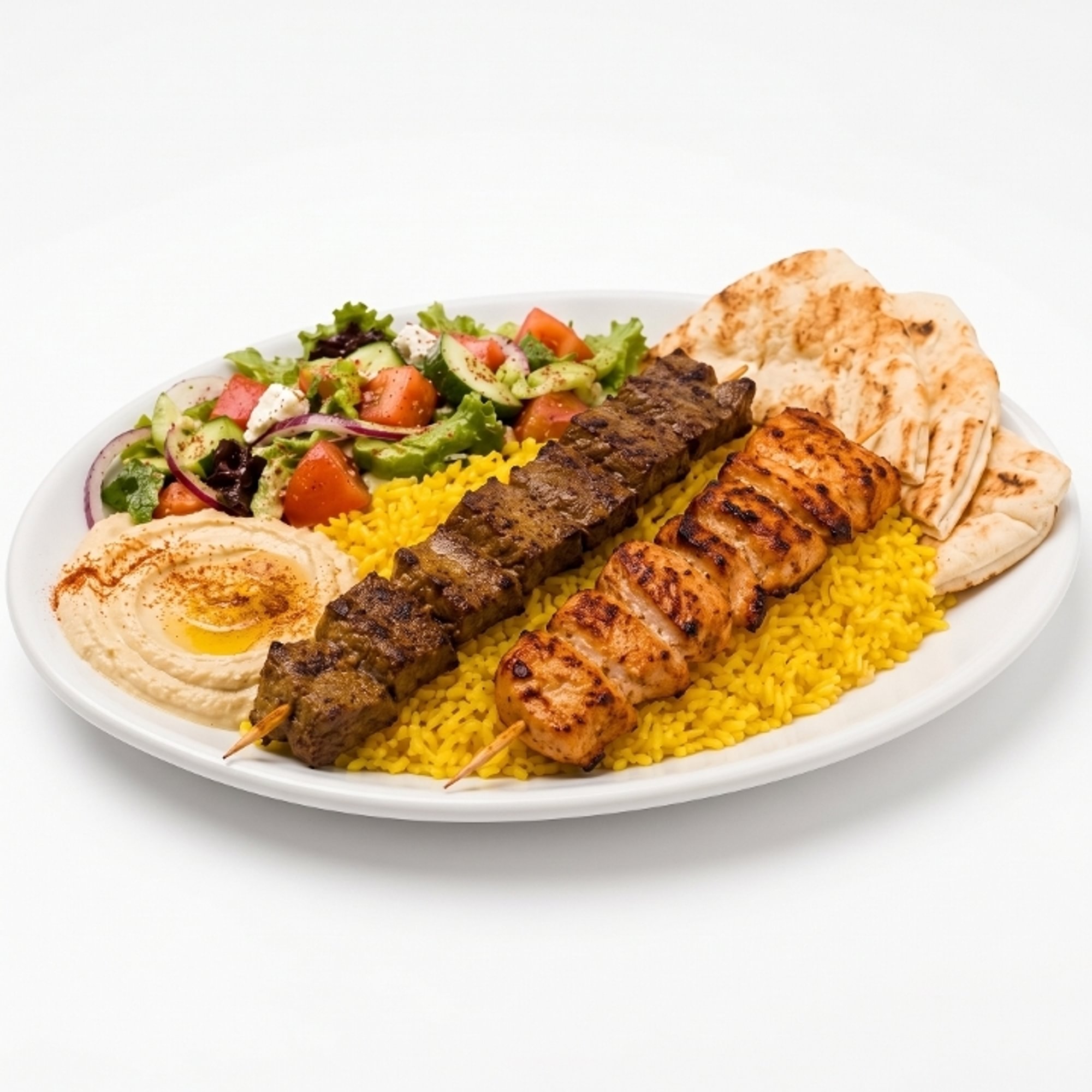 Beef & Chicken Kabob Combo
