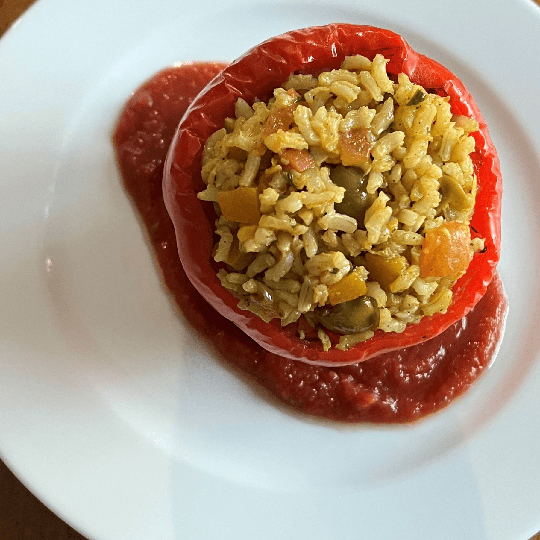 Stuffed Pepper (Rice & Veggies)