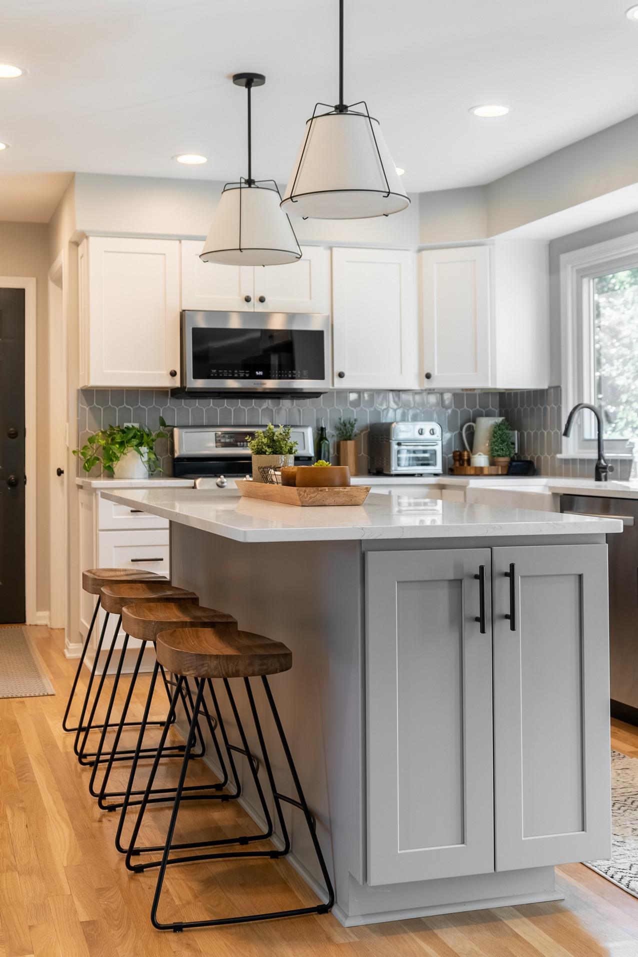 Kitchen Island with Seating for entertaining Westerville Ohio Kitchen Remodel