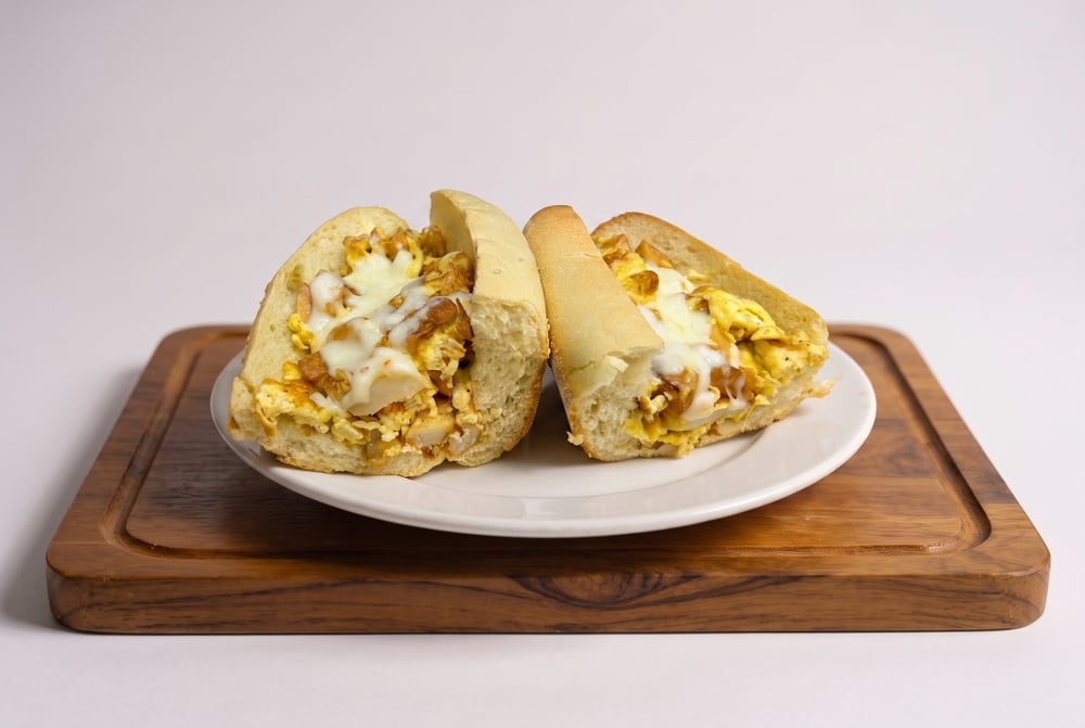 Potato & Eggs Sandwich