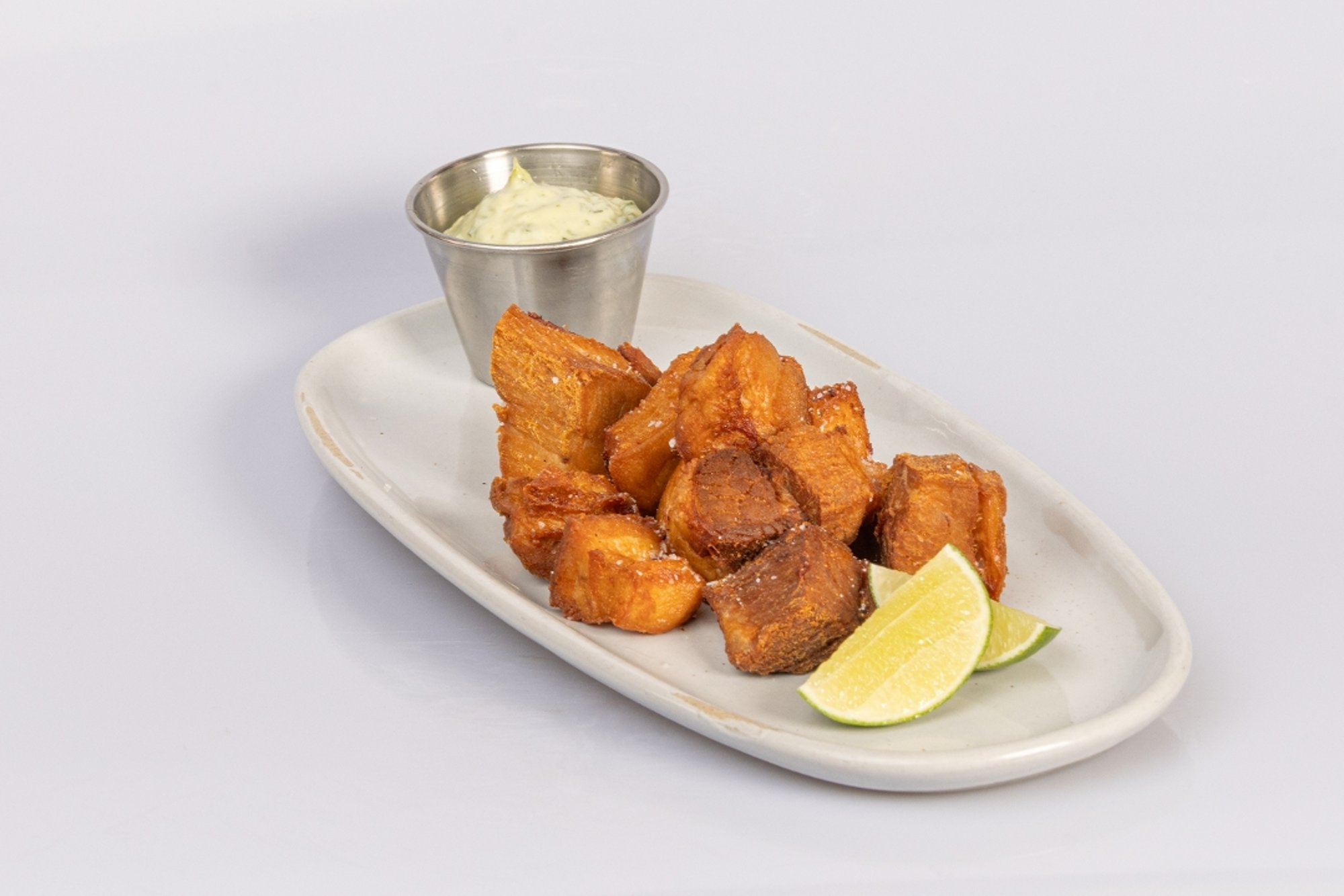 Chicharron. Bite