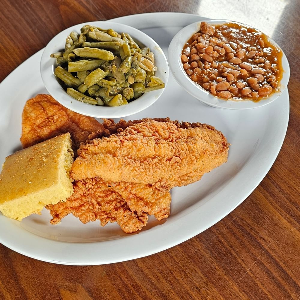 2pc Fish & 2 Sides- Catfish